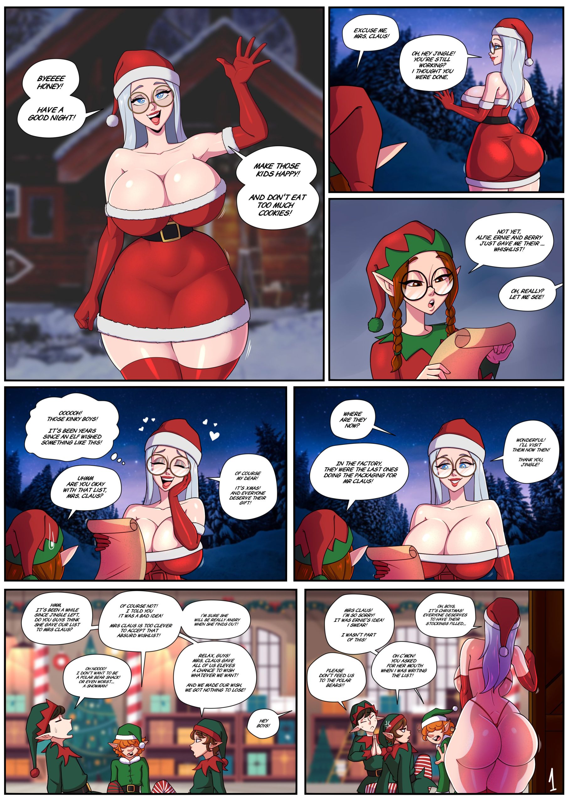 Mrs. Claus [Parvad] Cartoon Porn Comic