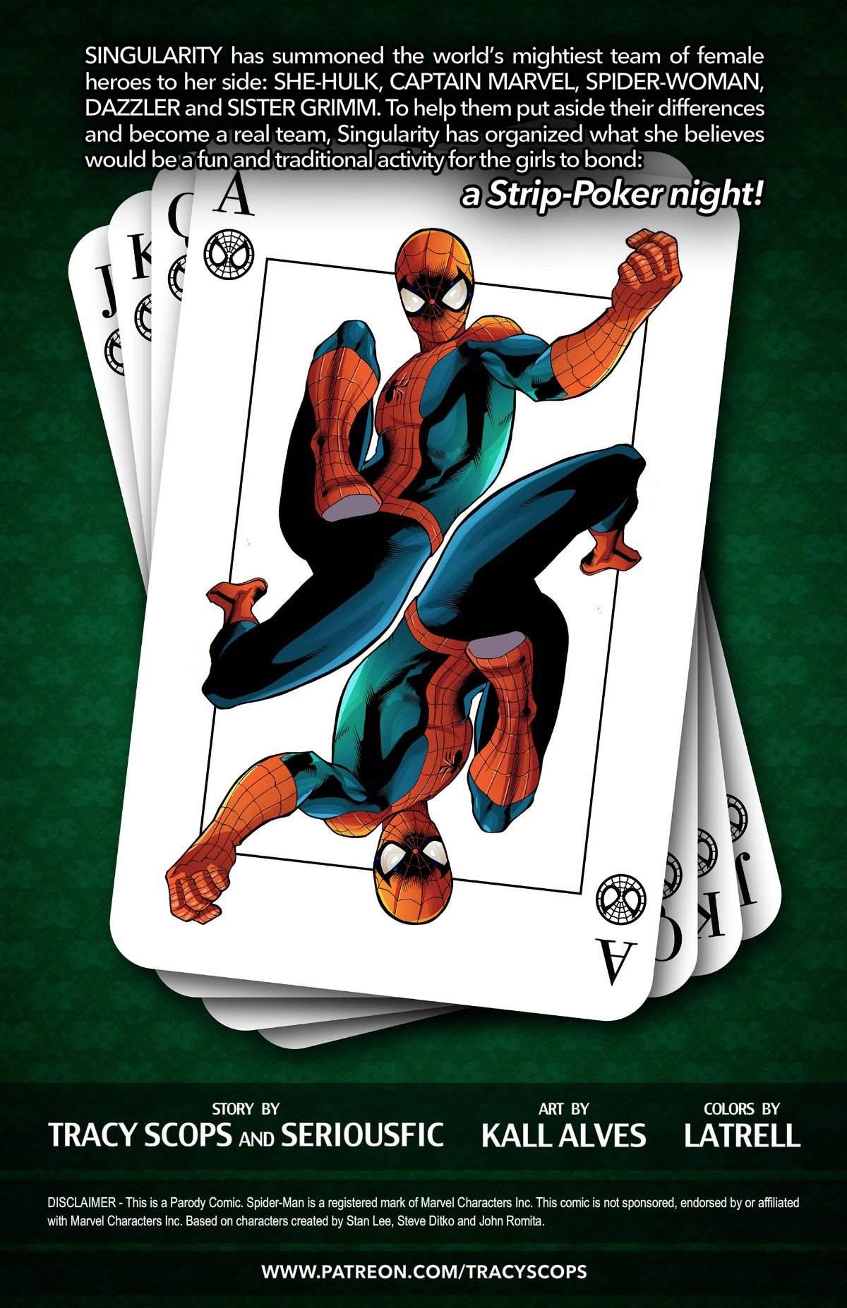 A-Force Strip Poker Stars (Spider-Man , The Avengers) [Tracy Scops] #2