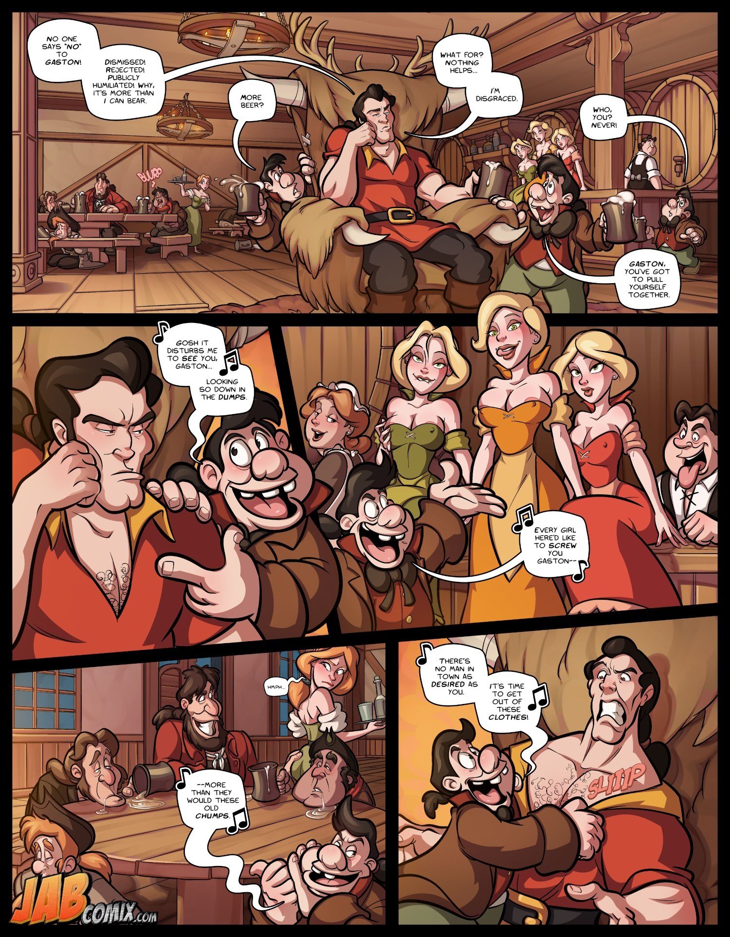 Boobies And The Beast (Beauty And The Beast) [JABComix] #2