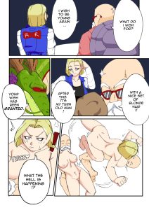 Android 18 & Master Roshi accidentally get their bodies swapped! (Dragon Ball Z) [TSFSingularity]