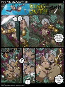 Ivy VS Lizardmen (Soulcalibur) [Ganassa]