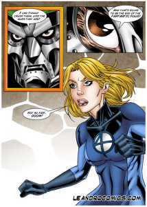 Only Invisible Woman can save the Fantastic Foursome from Dr. Doom! (Fantastic Four) [Leandro Comics]