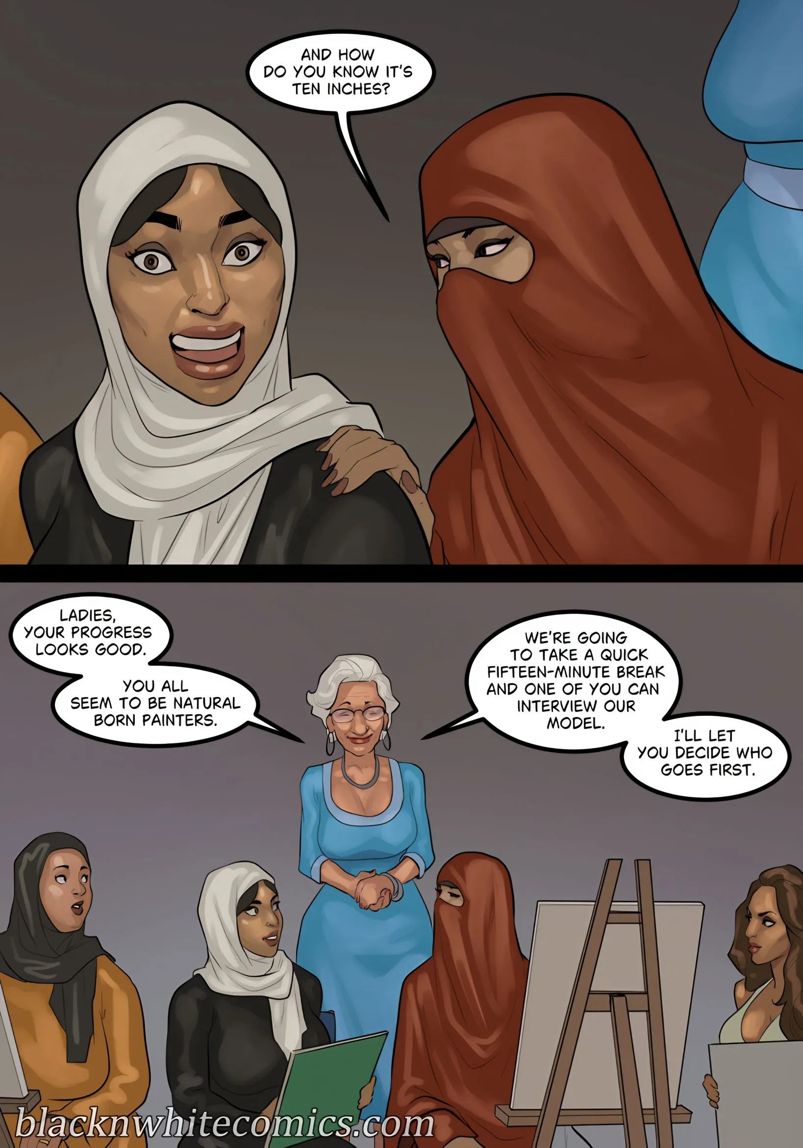 Art Class [BlackNWhiteComics] - Chapter 3 — Page 11