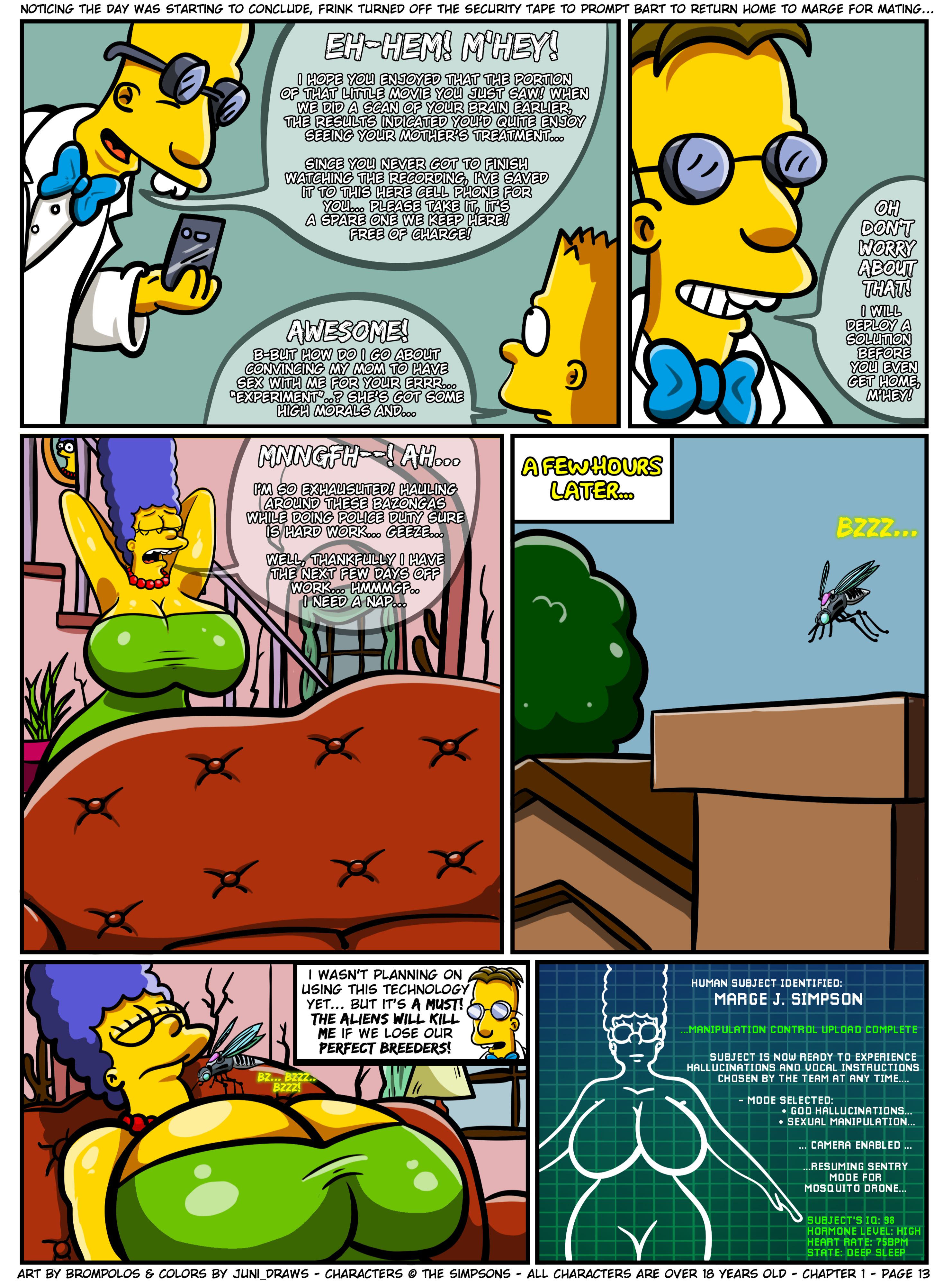 The Sexensteins (The Simpsons) [Brompolos] - Chapter 1 — Page 14