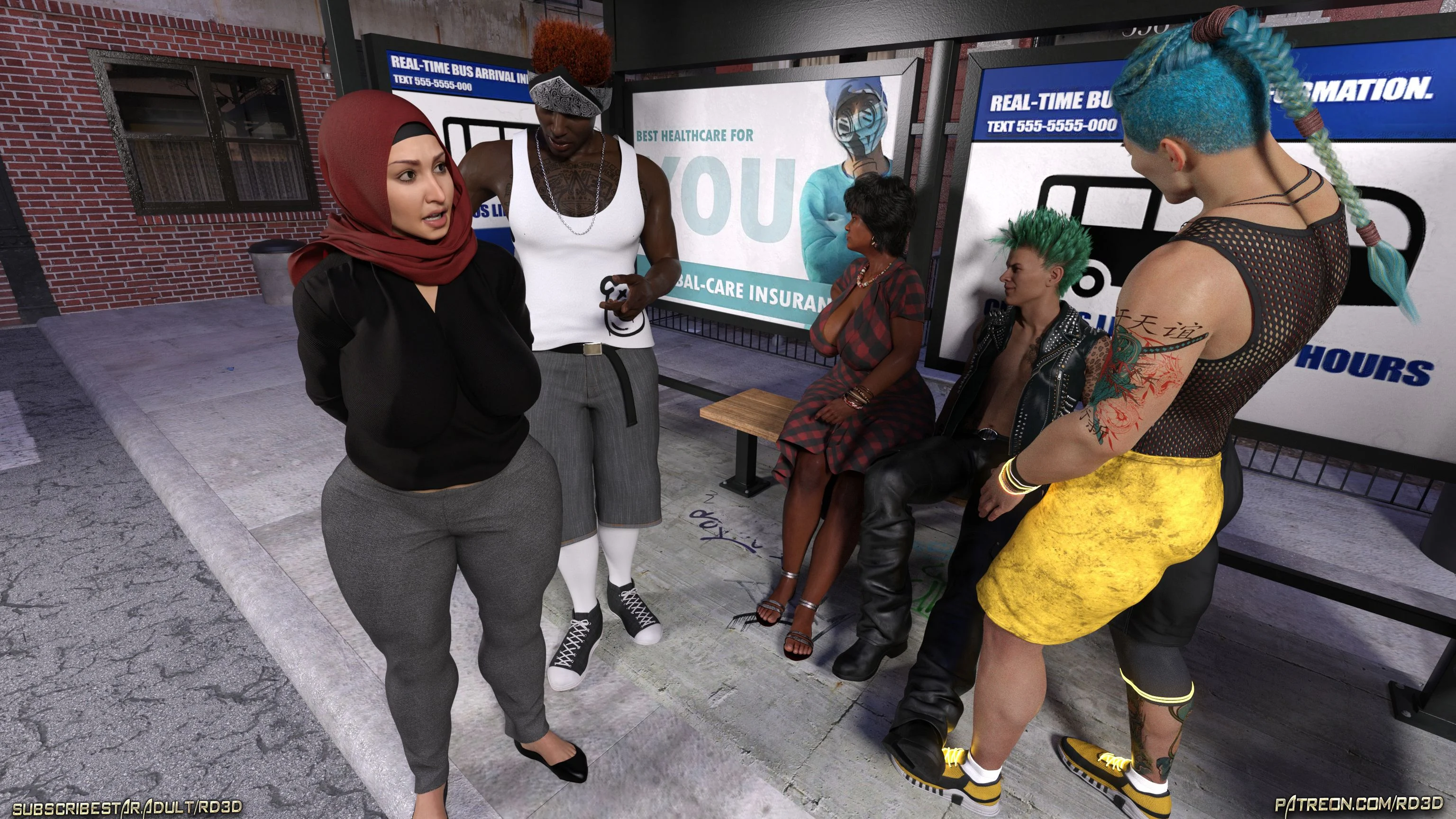 Lust Predators – Hijab Amatures [Real-Deal 3D] - Chapter 6 — Page 55