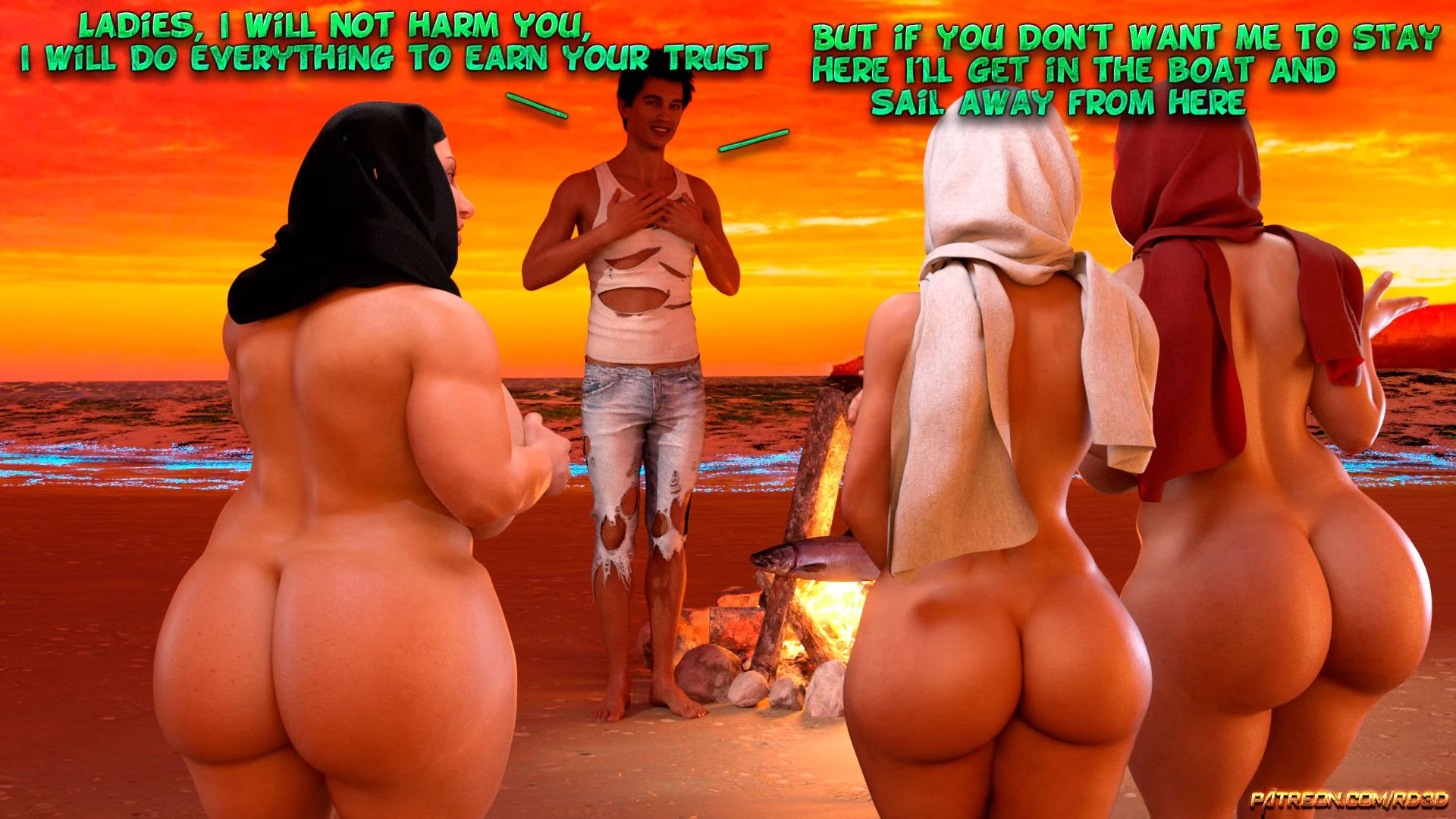 Lust Predators – Hijab Amatures [Real-Deal 3D] - Chapter 0.2 — Page 38