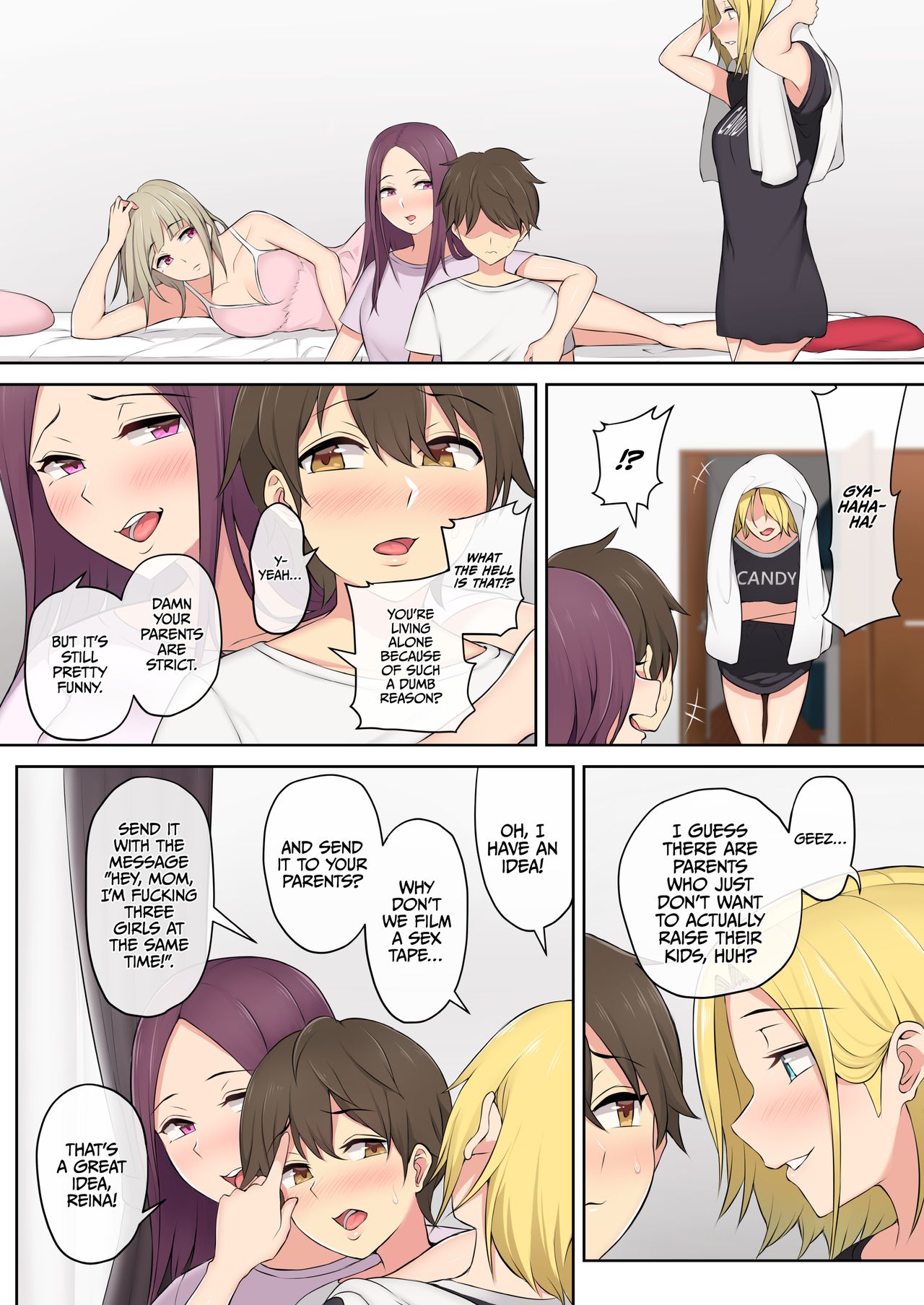 Imaizumi Brings All The Gyarus To His House [Nori5rou] - Chapter 1 — Page 51