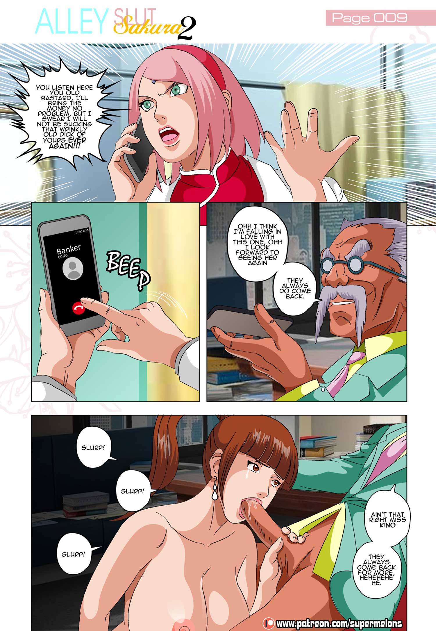 Alley Slut Sakura (Naruto) [Super Melons] - Chapter 2 — Page 10