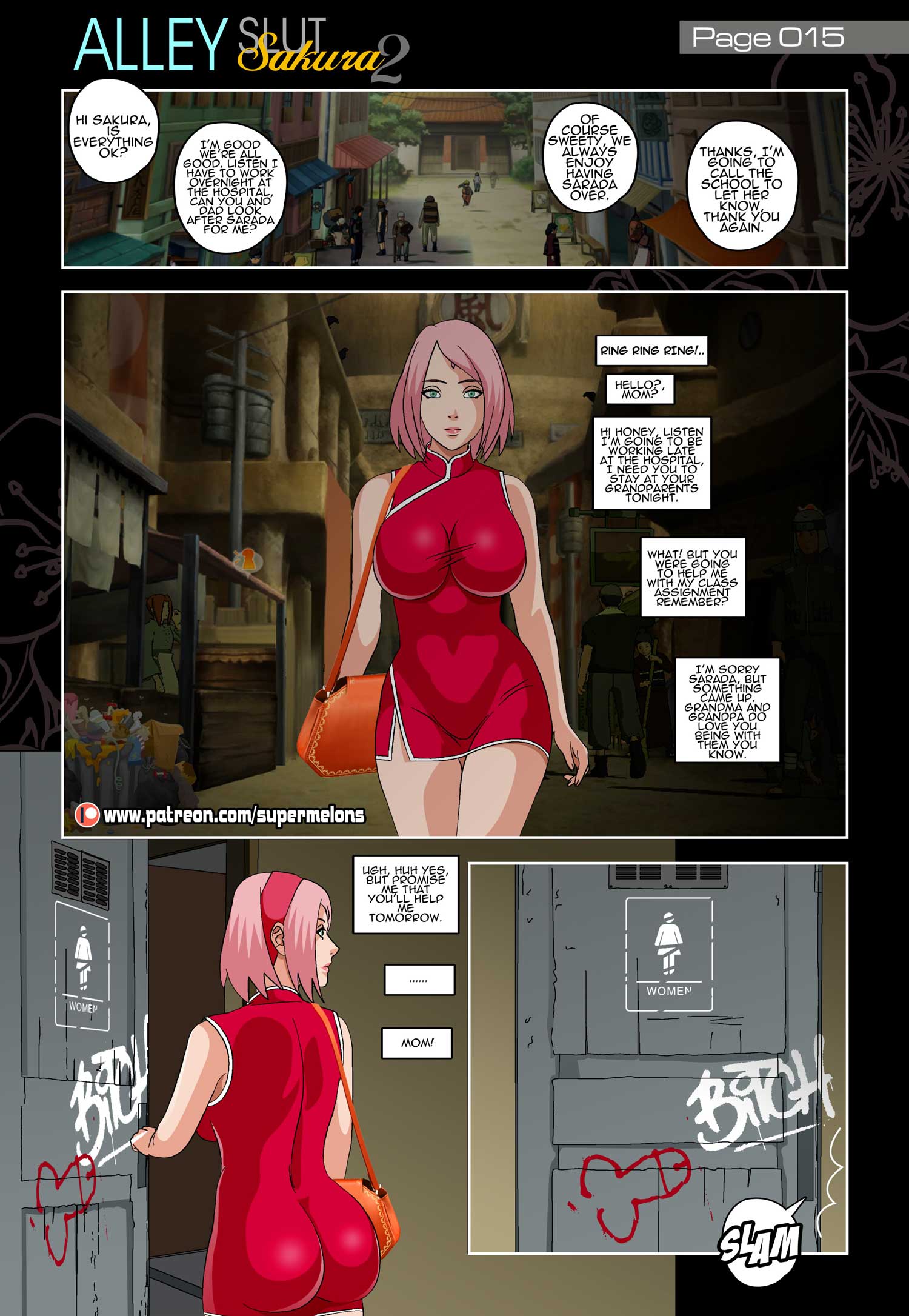 Alley Slut Sakura (Naruto) [Super Melons] - Chapter 2 — Page 16