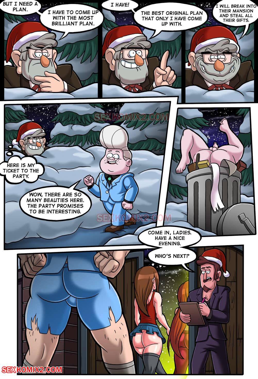 New Year Party and a Big Pink Bear (Gravity Falls) - Chapter 1 — Page 14