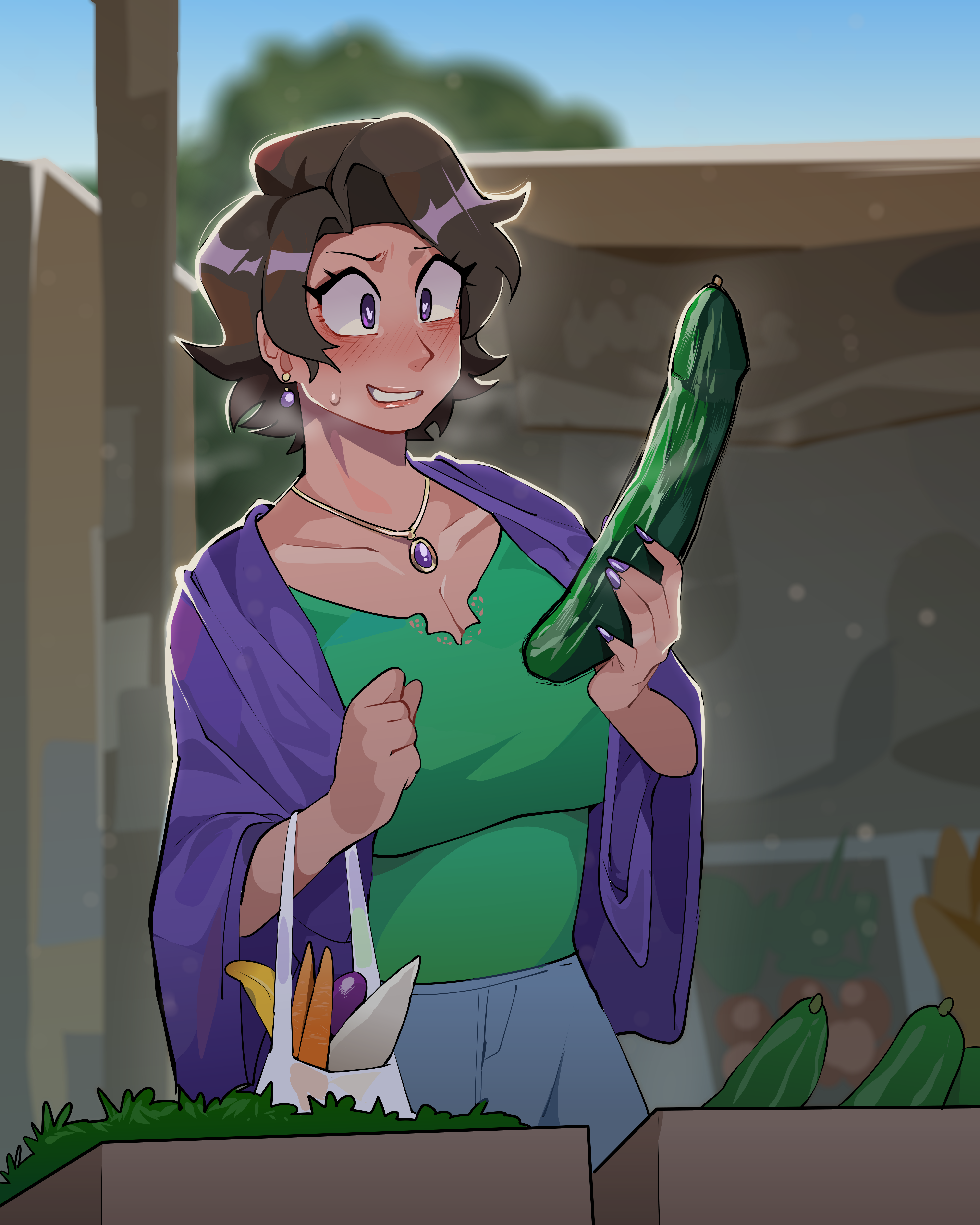 Neighborhood MILFs: Gene & Chiyoi (Joy) ft. Karen & Vivien (OC) [Differland] - Chapter 1 — Page 11