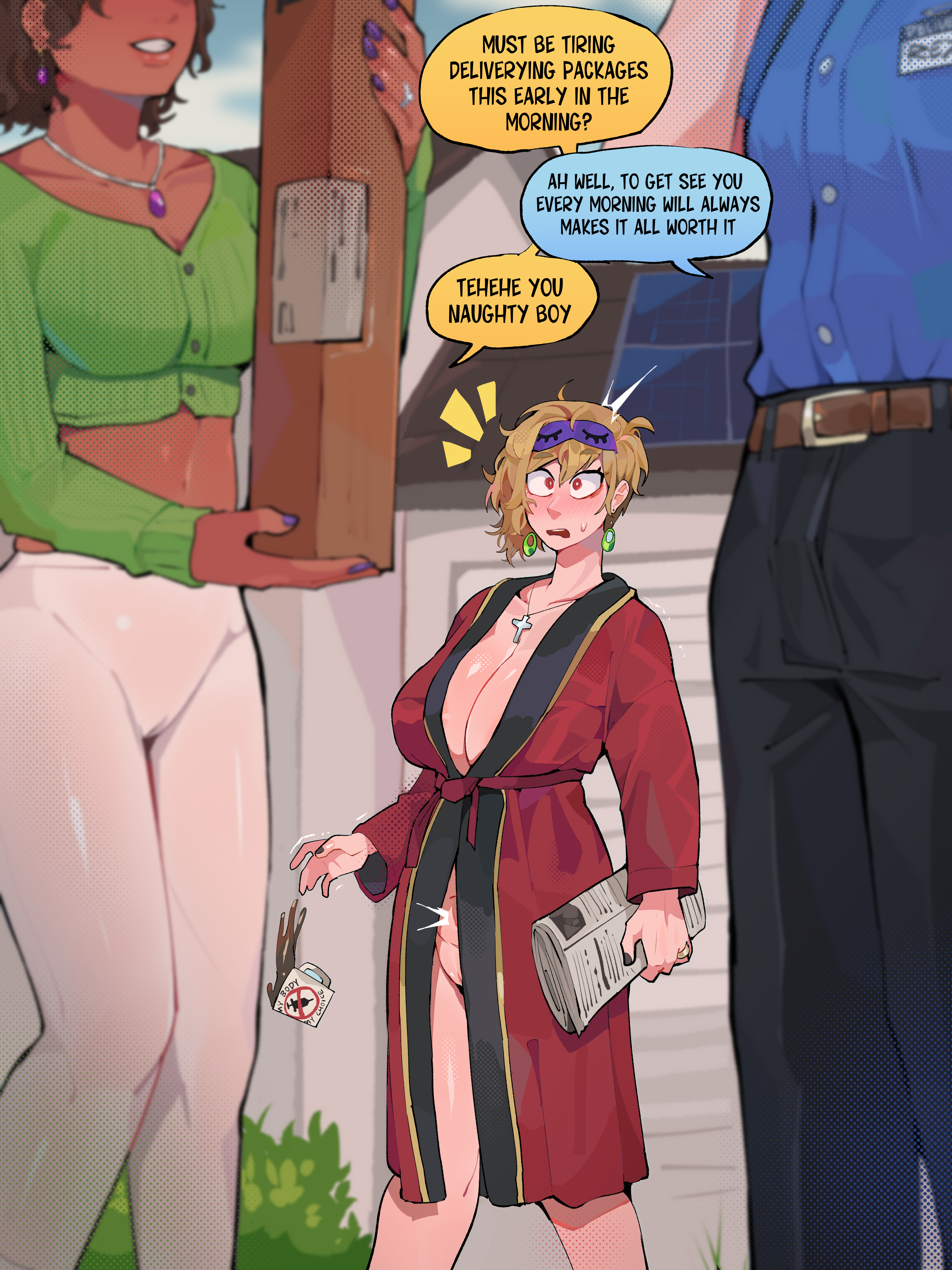 Neighborhood MILFs: Gene & Chiyoi (Joy) ft. Karen & Vivien (OC) [Differland] - Chapter 1 — Page 34