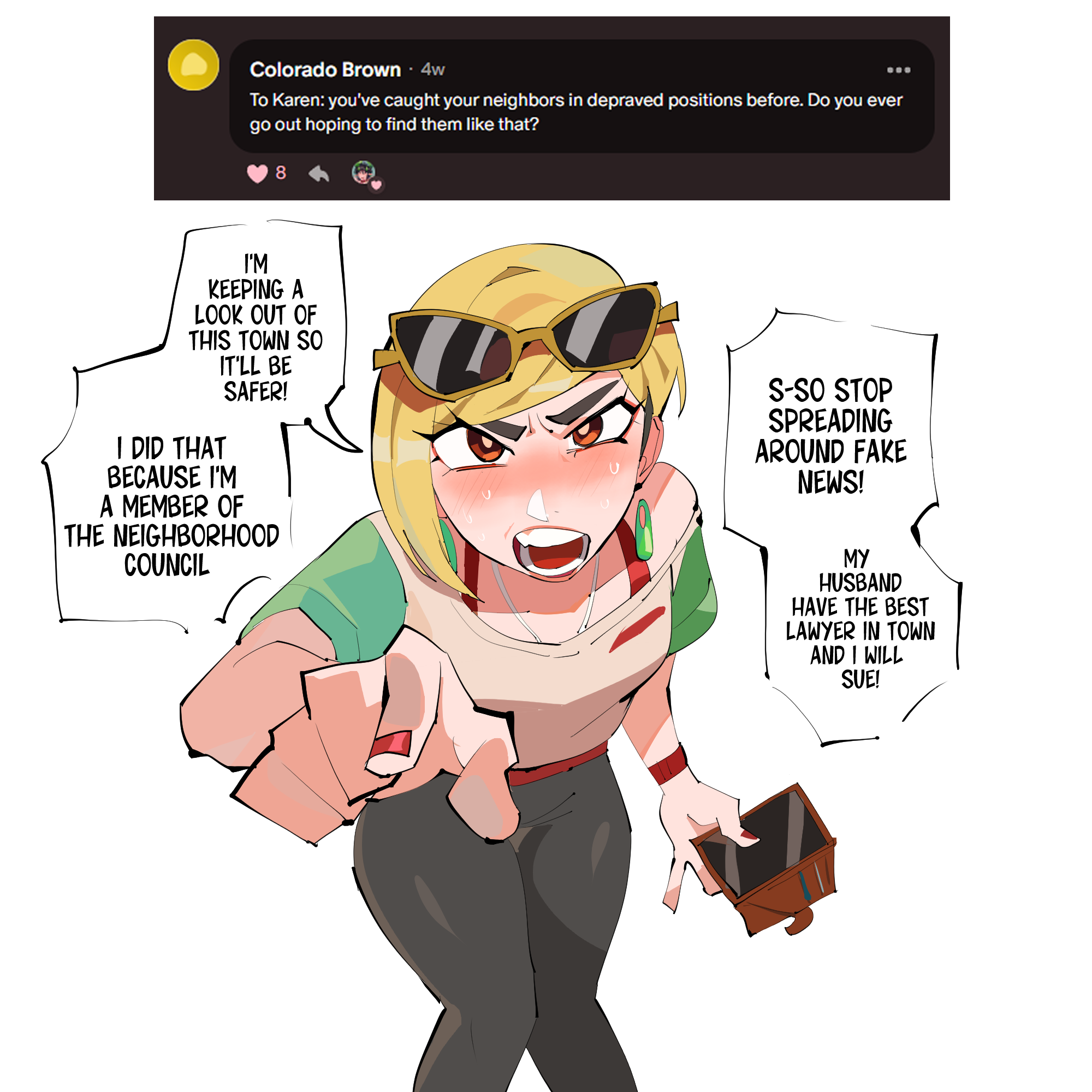 Neighborhood MILFs: Gene & Chiyoi (Joy) ft. Karen & Vivien (OC) [Differland] - Chapter 1 — Page 70