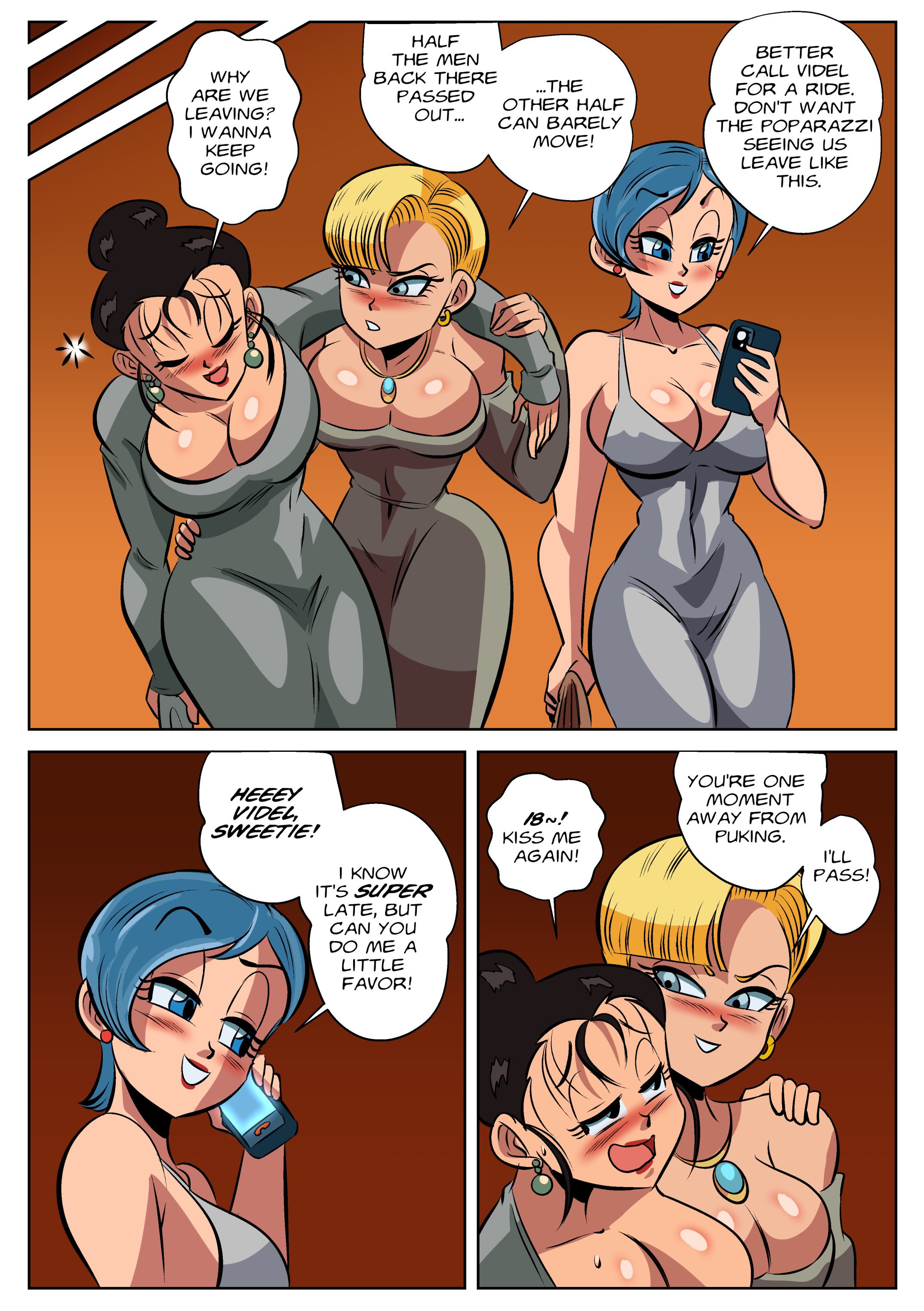 Girls Night Out (Dragon Ball Super) [FunsexyDB] - Chapter 1 — Page 59