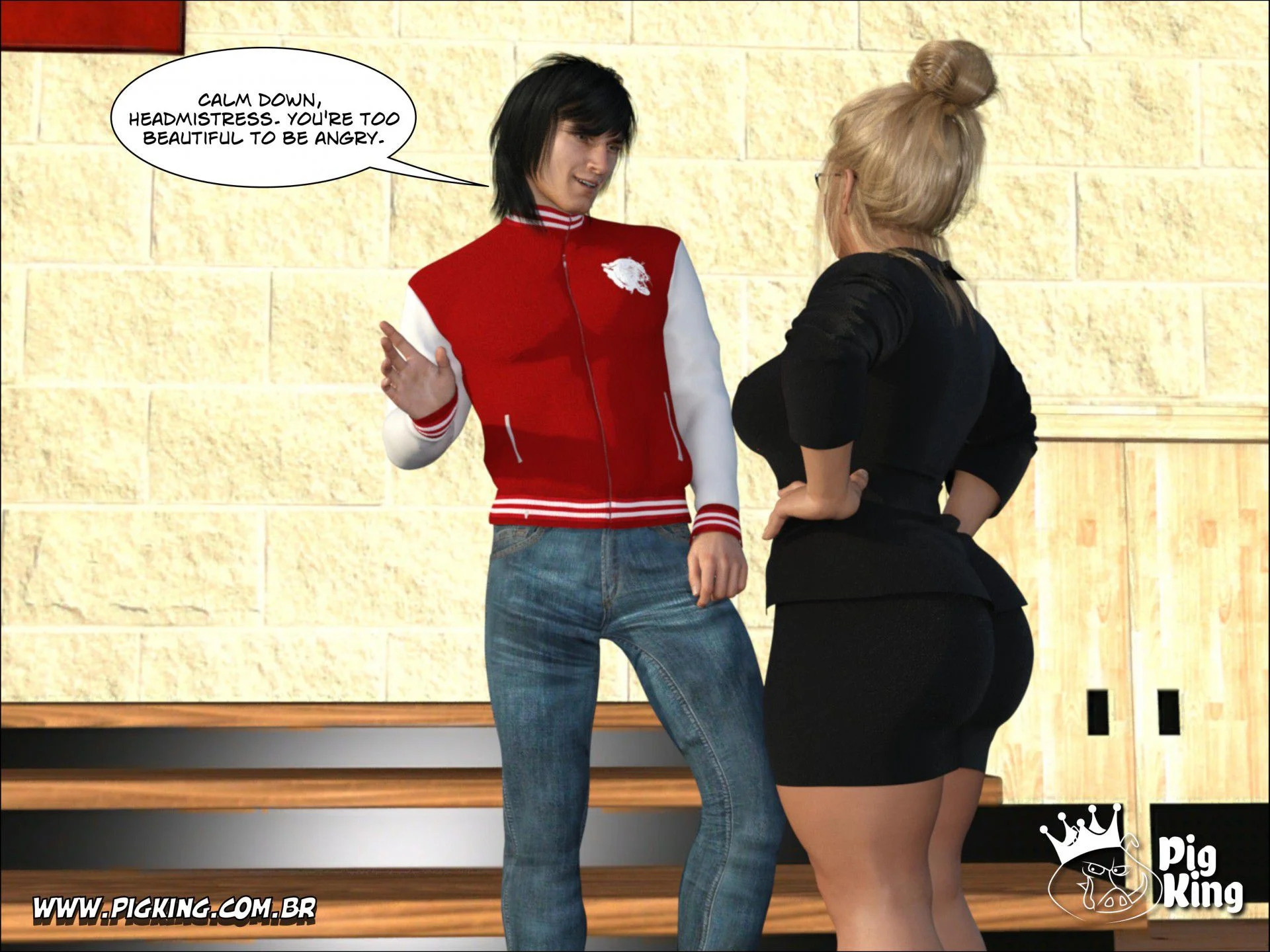 An Insatiable School Principle – Samira, Renan, Darlene [PigKing] - Chapter 1 — Page 8