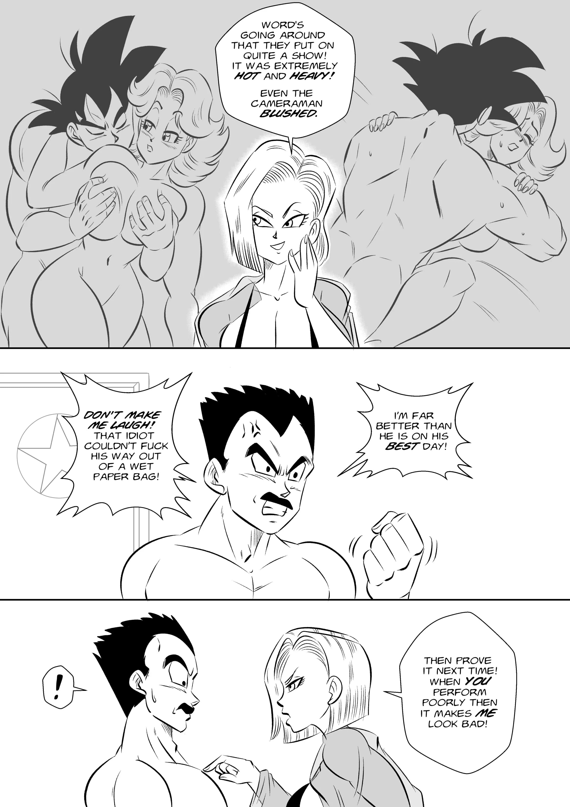 On Set (Dragon Ball Z) [FunsexyDB] - Chapter 1 — Page 10