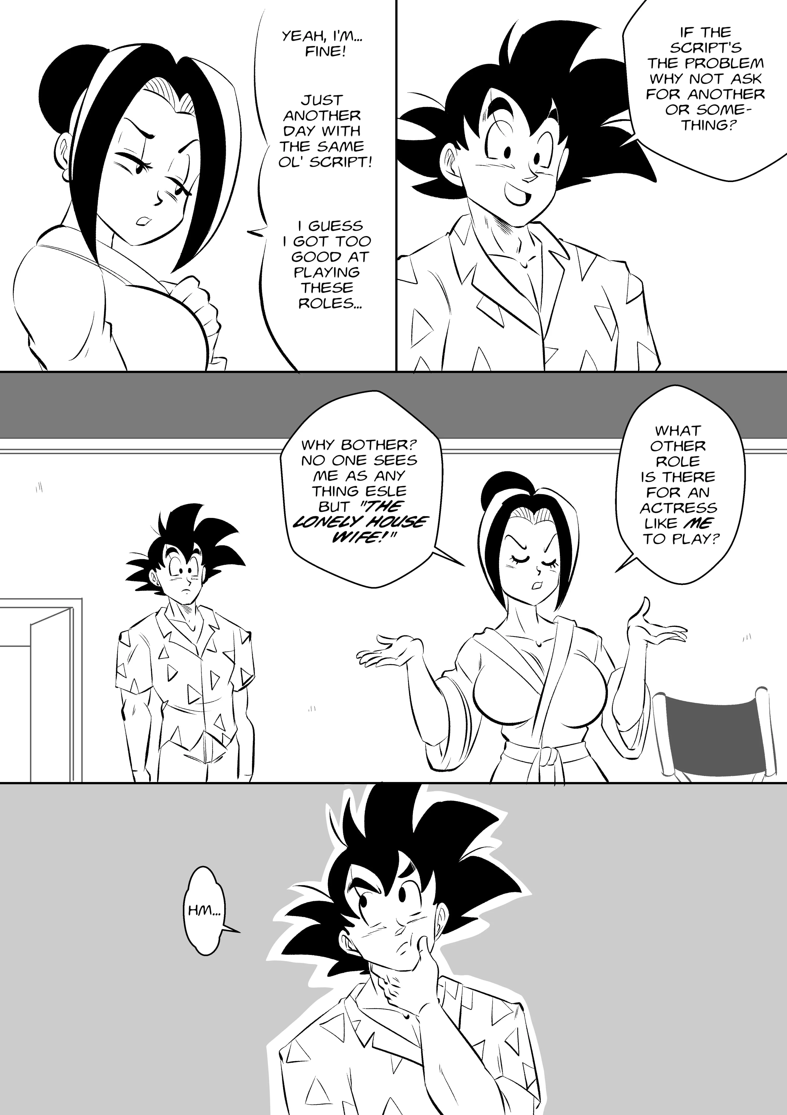 On Set (Dragon Ball Z) [FunsexyDB] - Chapter 1 — Page 34