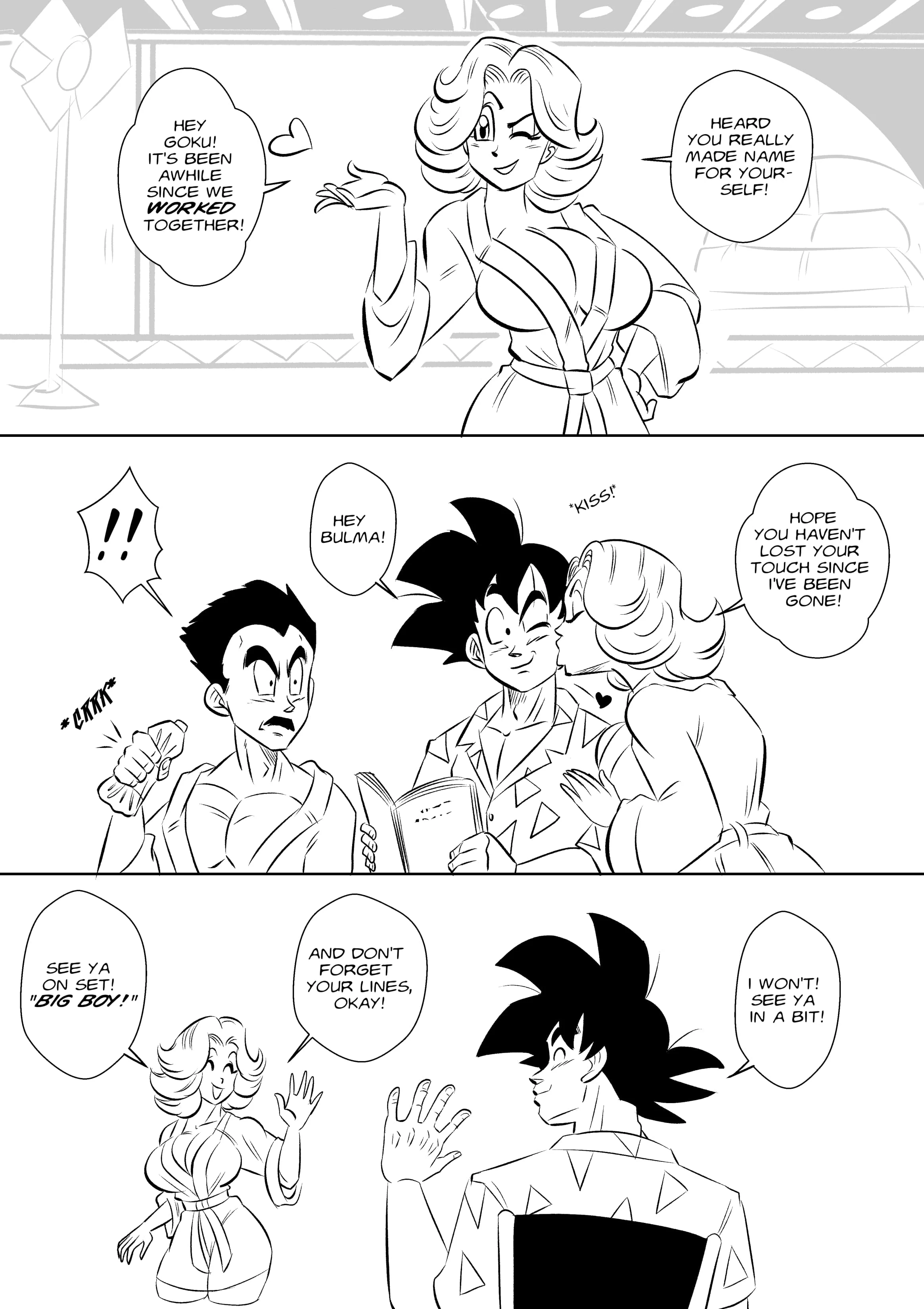 On Set (Dragon Ball Z) [FunsexyDB] - Chapter 1 — Page 7