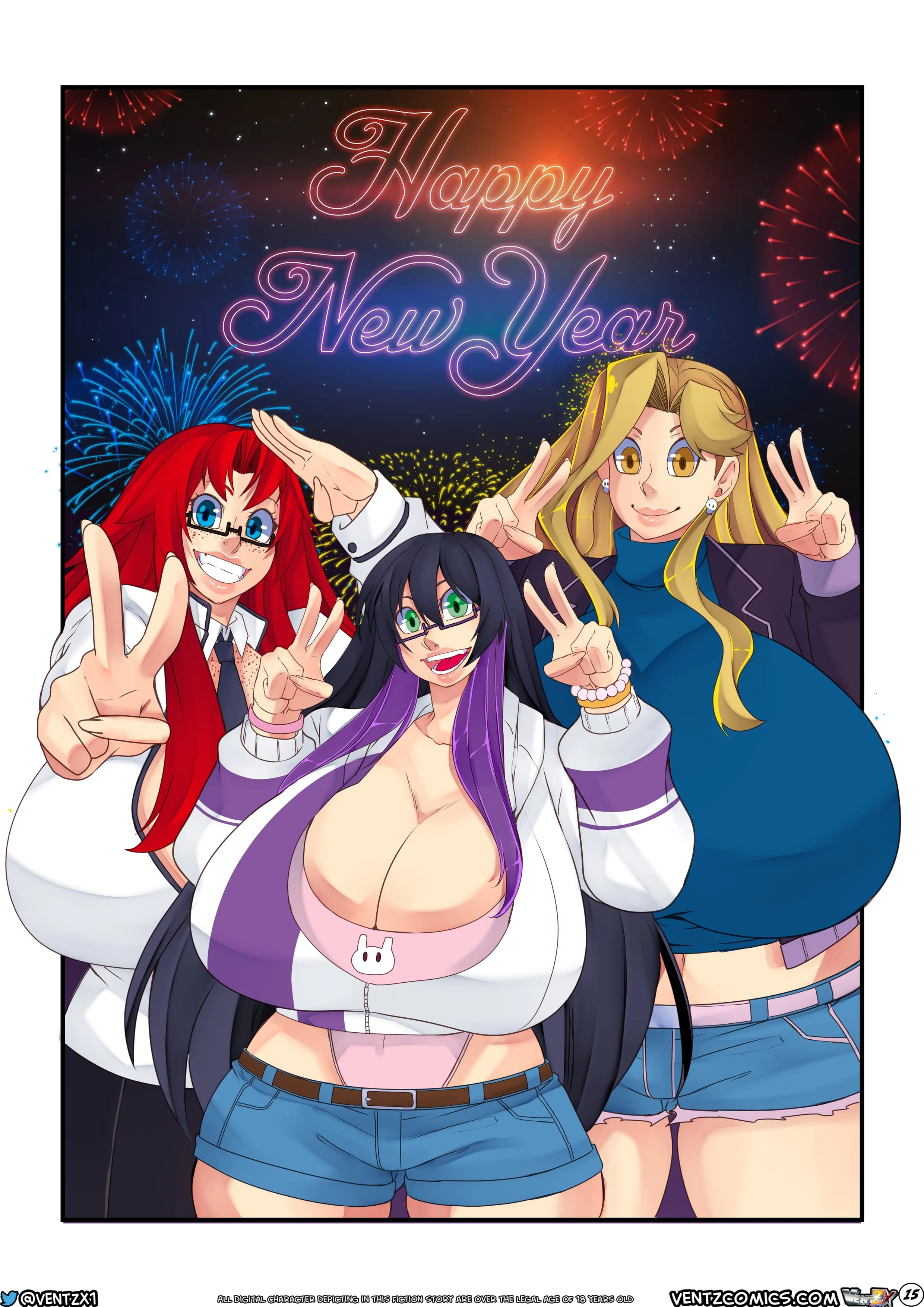 Naughty New Year’s Eve [Ventz Comics] - Chapter 1 — Page 17