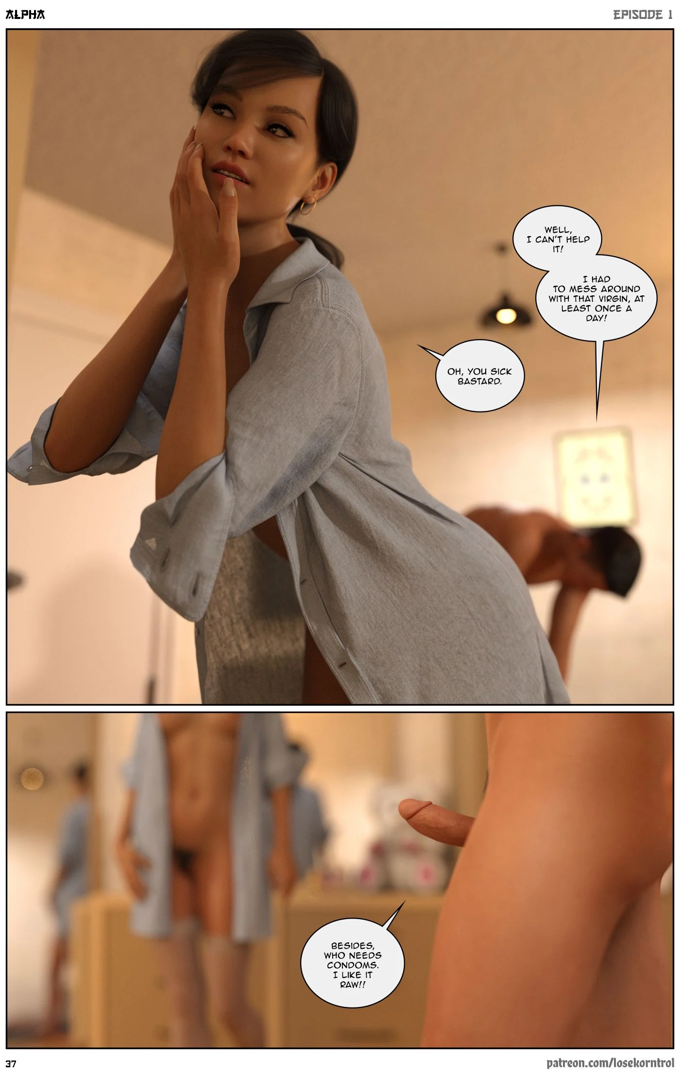Alpha [LoseKorntrol , Hijab 3DX] - Chapter 1 — Page 37