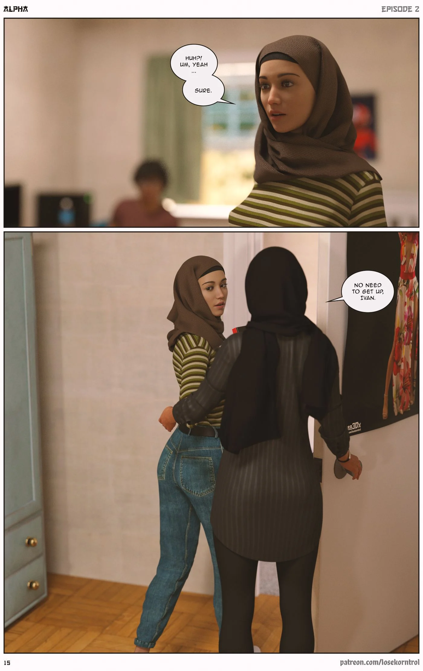 Alpha [LoseKorntrol , Hijab 3DX] - Chapter 2 — Page 16