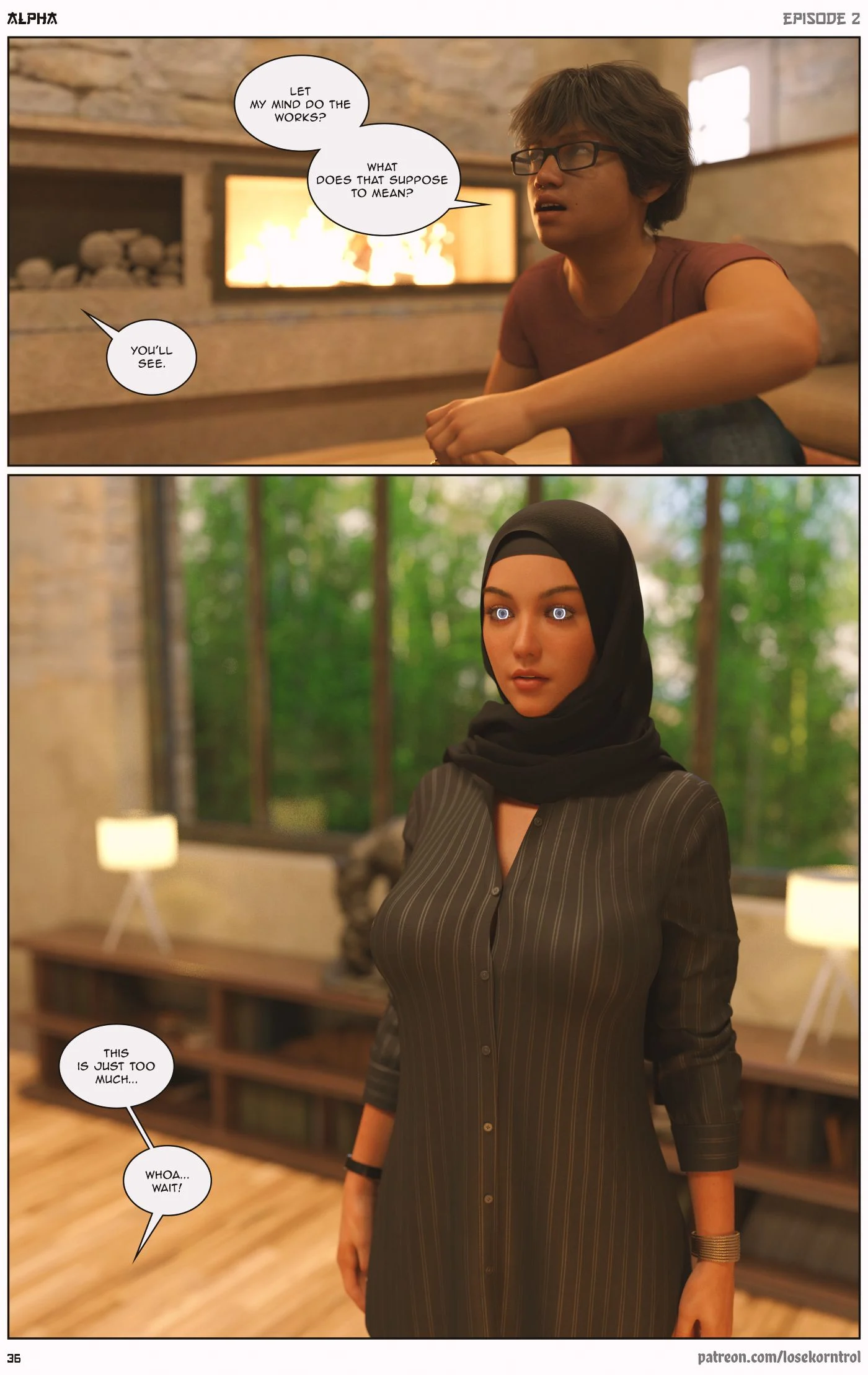 Alpha [LoseKorntrol , Hijab 3DX] - Chapter 2 — Page 37