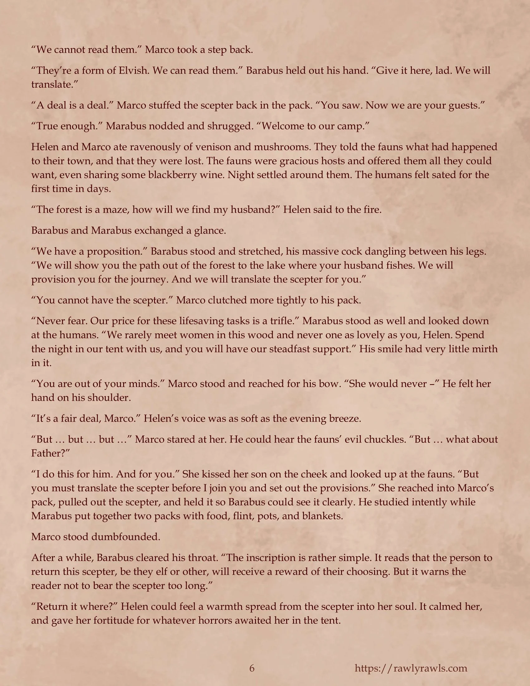 The Enchanted Scepter [Owusyr , RawlyRawls] - Chapter 1 — Page 6