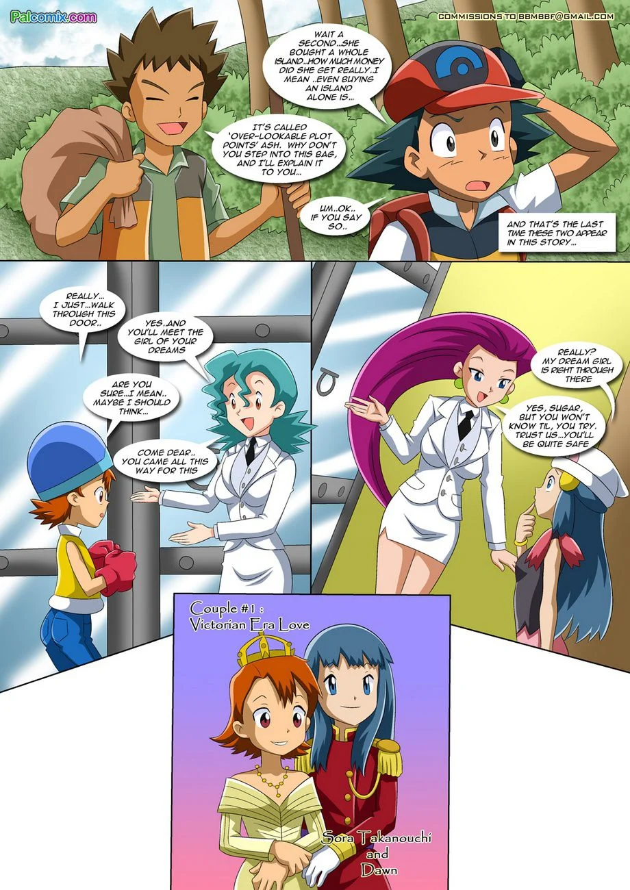 Lesbian Fantasy Island (Digimon , Pokemon) [Palcomix] - Chapter 1 — Page 4