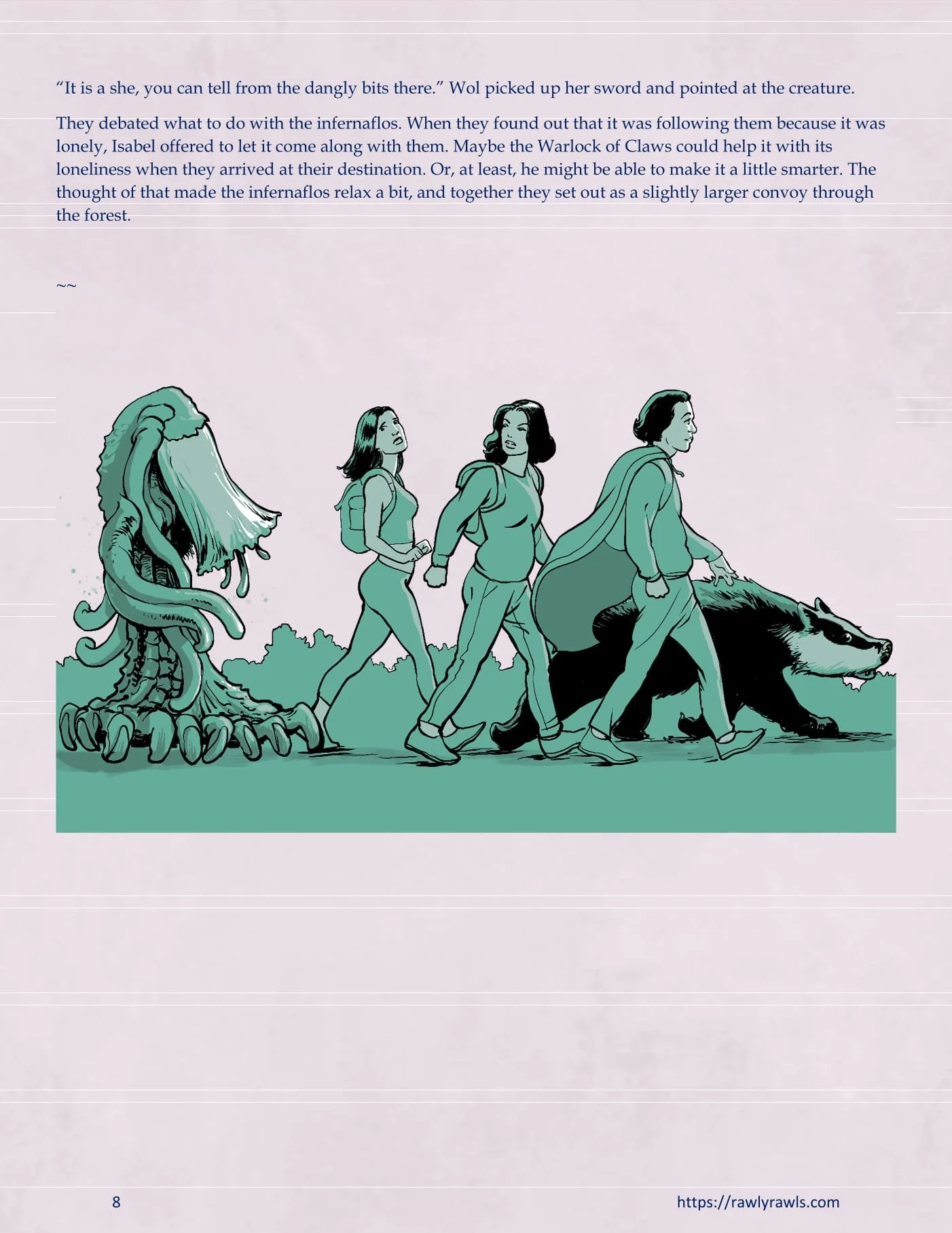 The Warlock Of Claws [DixonLyrax , RawlyRawls] - Chapter 8 — Page 8