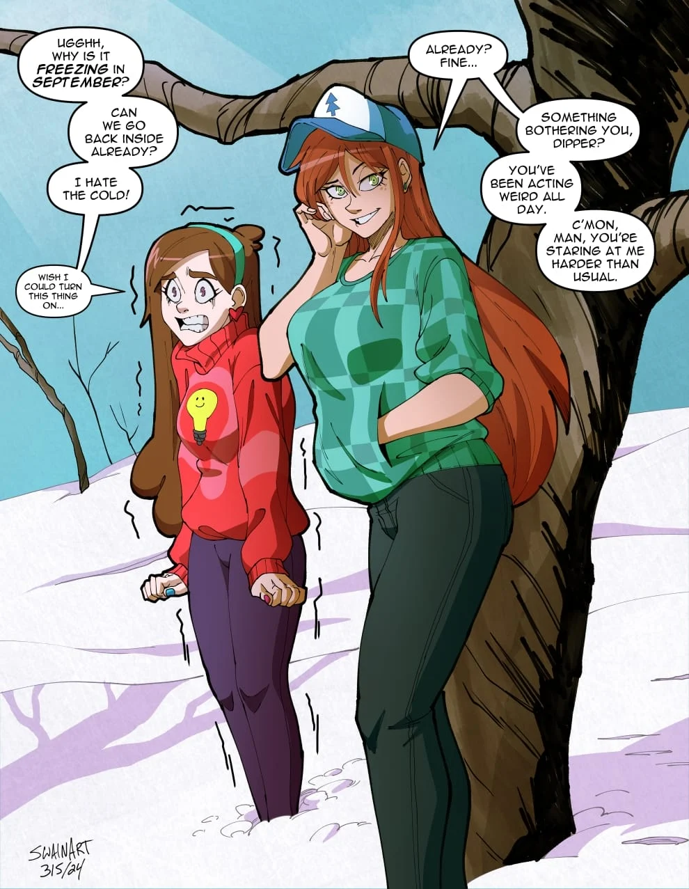 Wendy’s Visit (Gravity Falls) [Swain Art] - Chapter 1 — Page 7