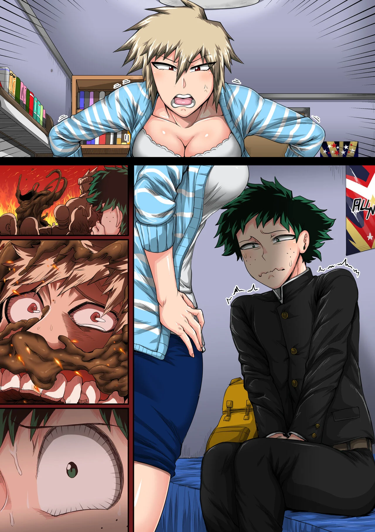 My Harem Academia (Boku No Hero Academia) [Juna Juna Juice] - Chapter 7.5 — Page 65