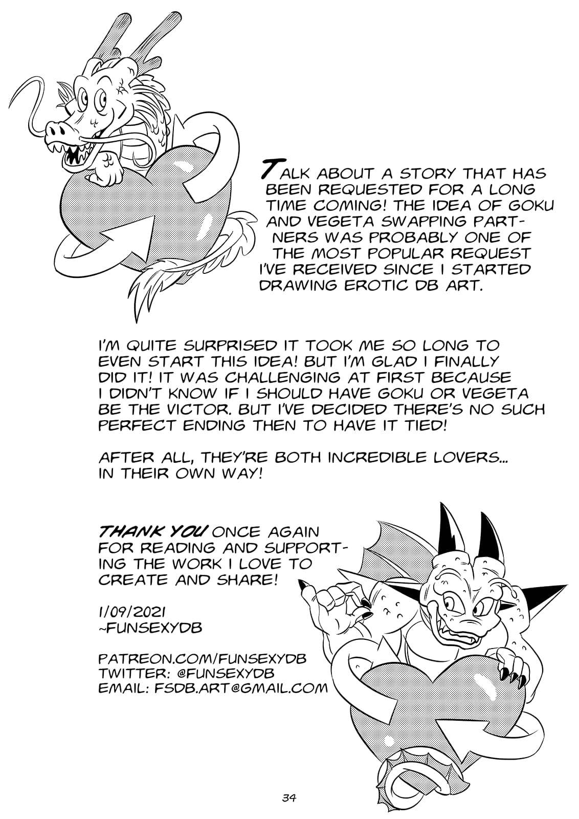 Dragon Swap (Dragon Ball Z) [FunsexyDB] - Chapter 1 — Page 35