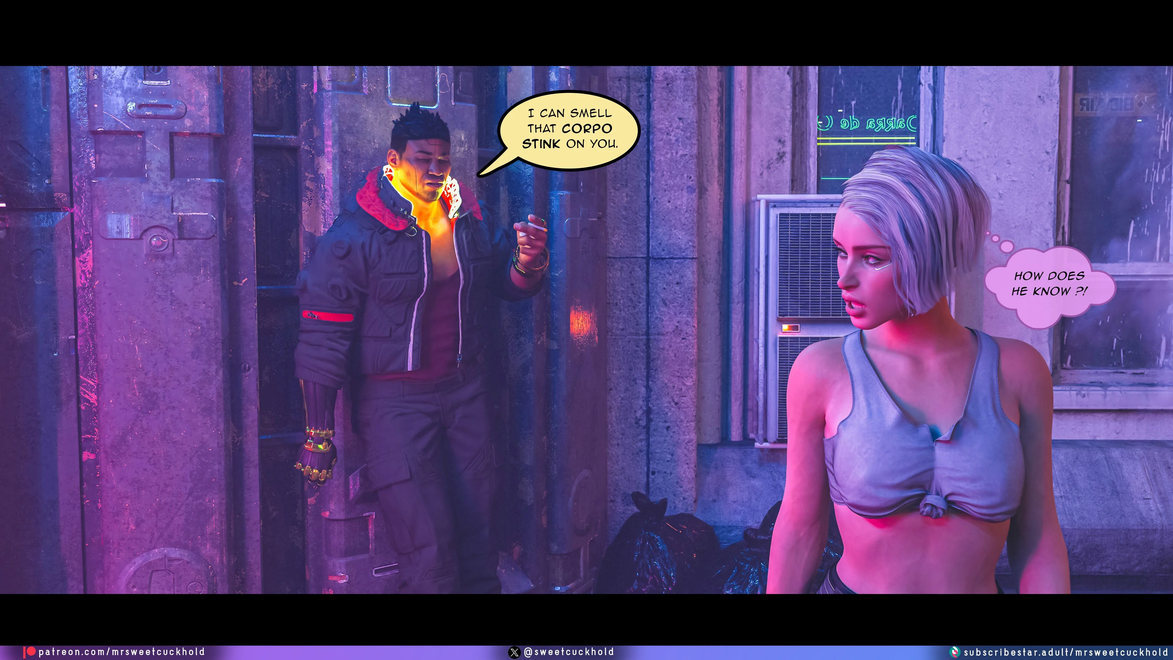 Street Corruption (Cyberpunk 2077) [Mr.SweetCuckhold] - Chapter 1 — Page 78