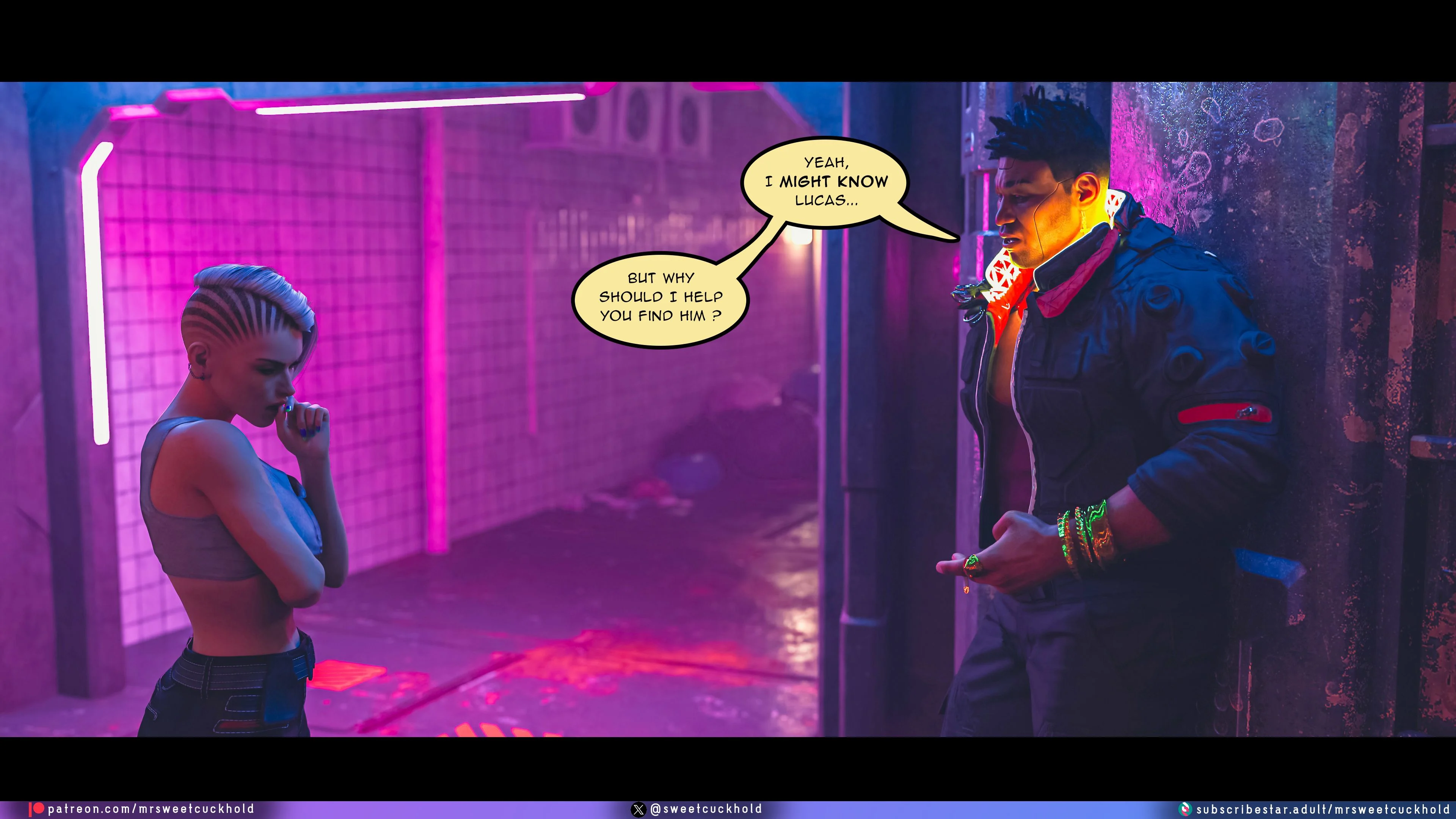 Street Corruption (Cyberpunk 2077) [Mr.SweetCuckhold] - Chapter 1 — Page 82
