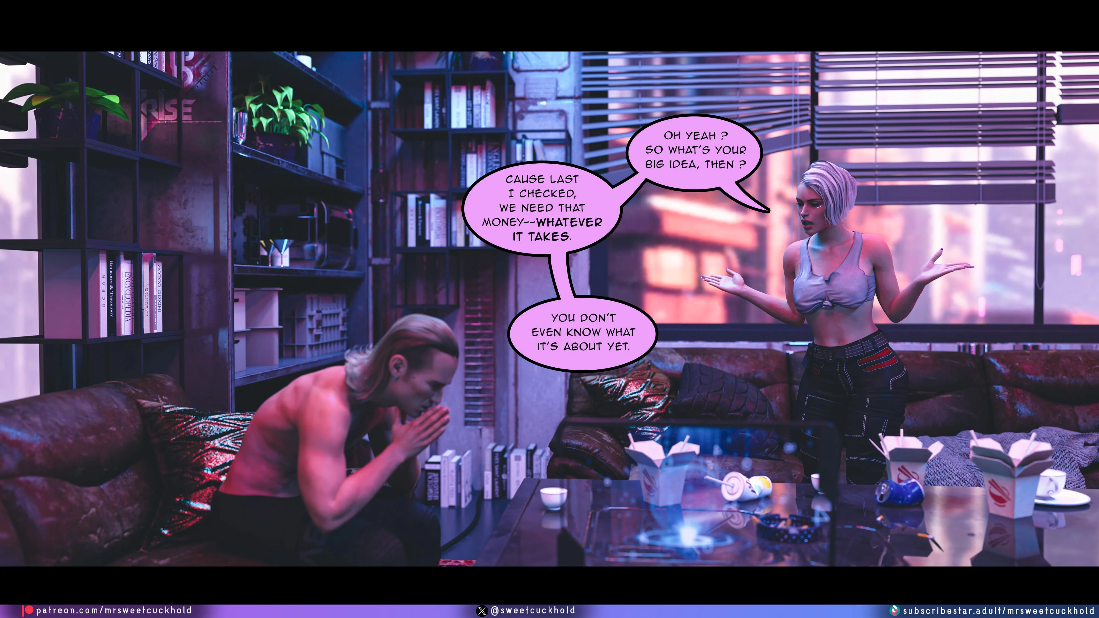 Street Corruption (Cyberpunk 2077) [Mr.SweetCuckhold] - Chapter 2 — Page 23