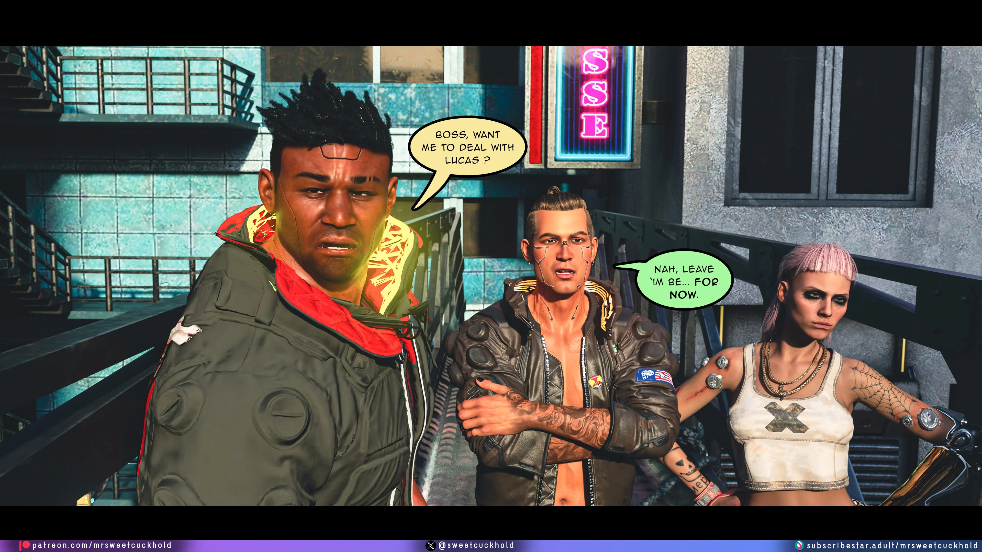 Street Corruption (Cyberpunk 2077) [Mr.SweetCuckhold] - Chapter 2 — Page 61