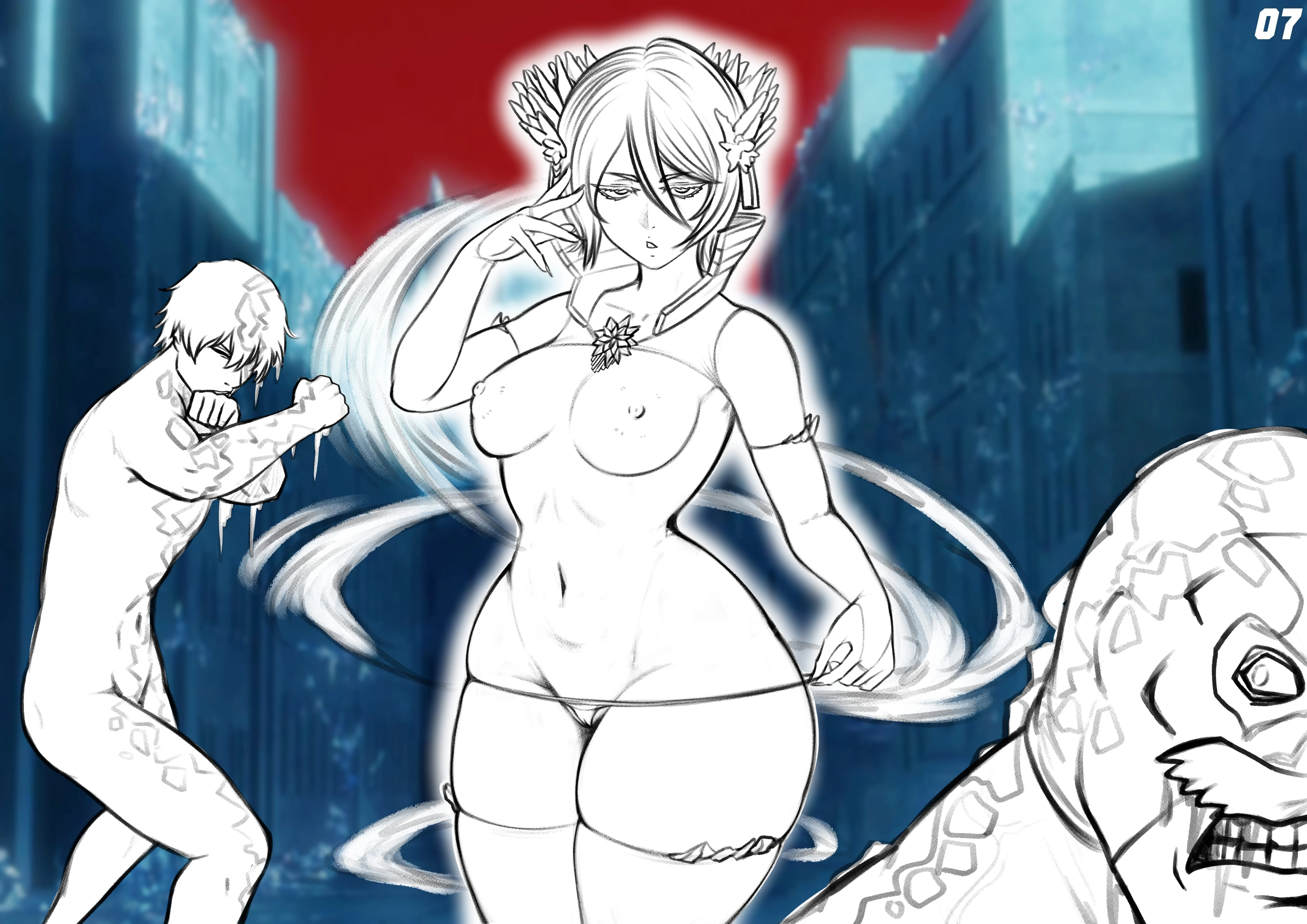 Rukia x Orihime in the 1000 Year ANAL Orgy (Bleach) [NowaJoestar] - Chapter 1 — Page 49