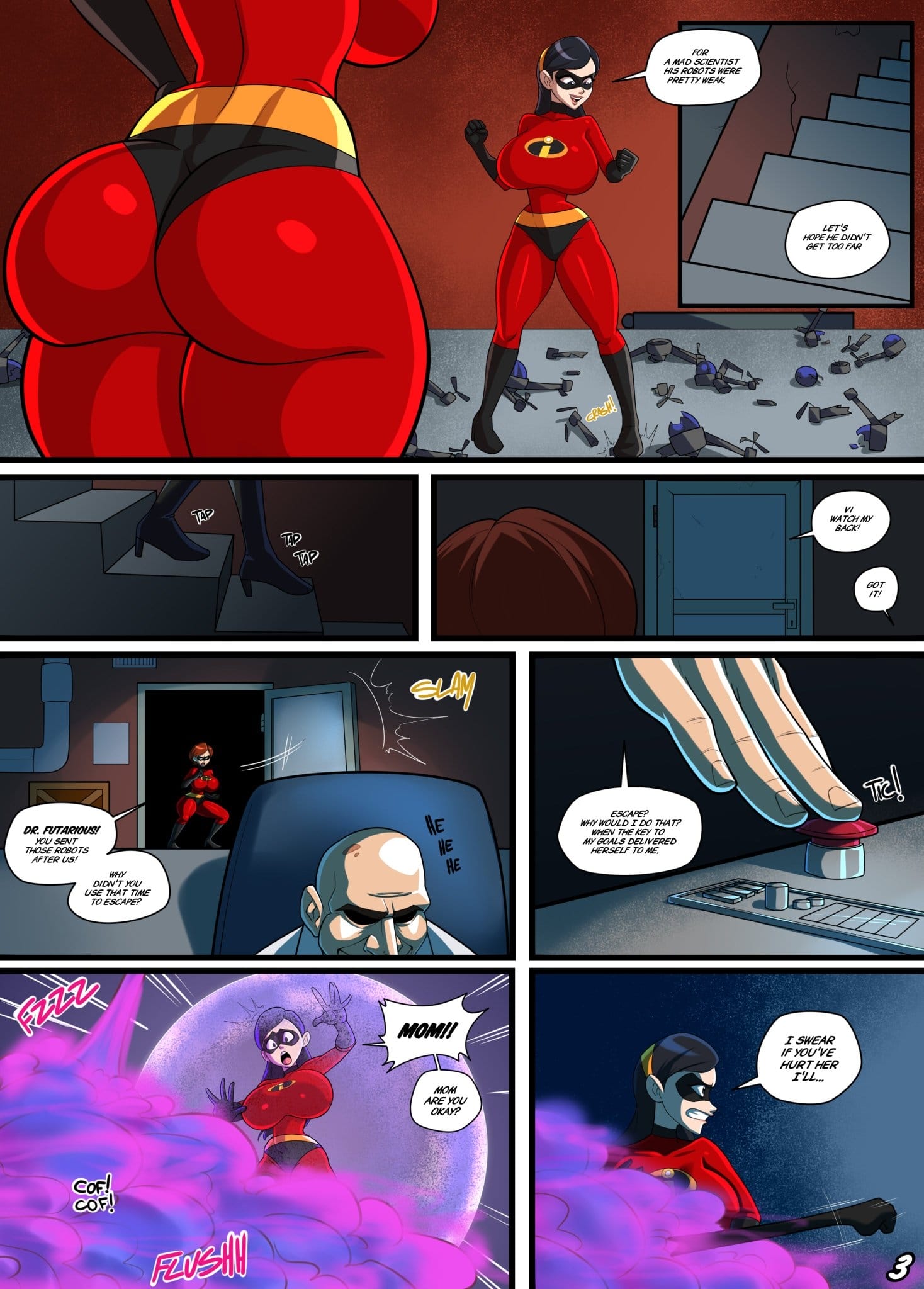 Incestibles: Helen's Stretchy Situation (The Incredibles) [Parvad] - Chapter 1 — Page 4