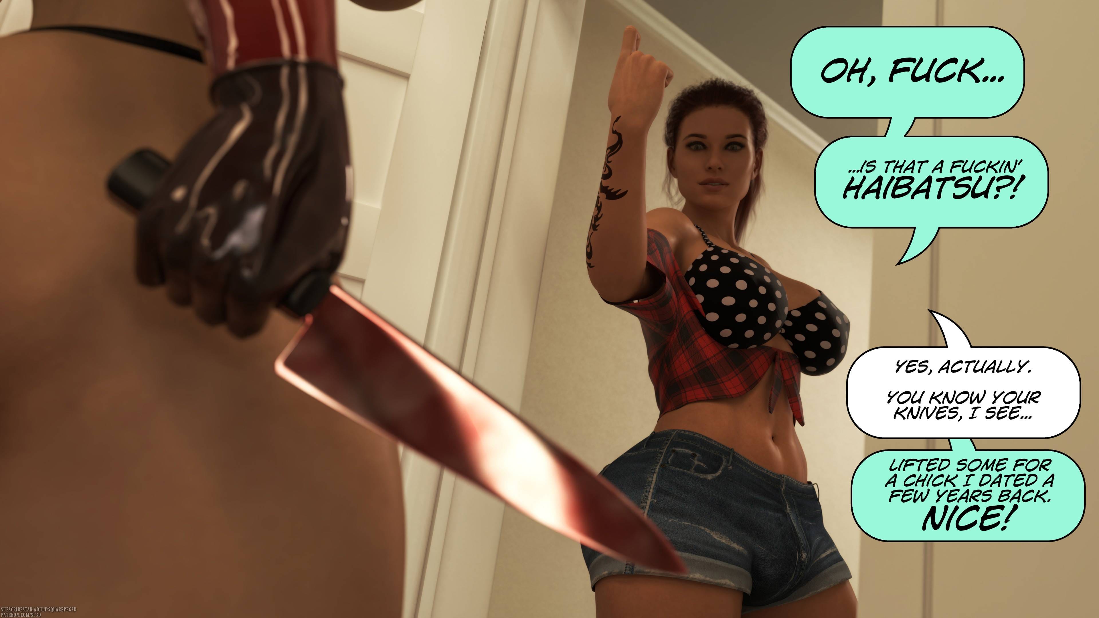 Bates And The Bitch [SquarePeg3D] - Chapter 1 — Page 18