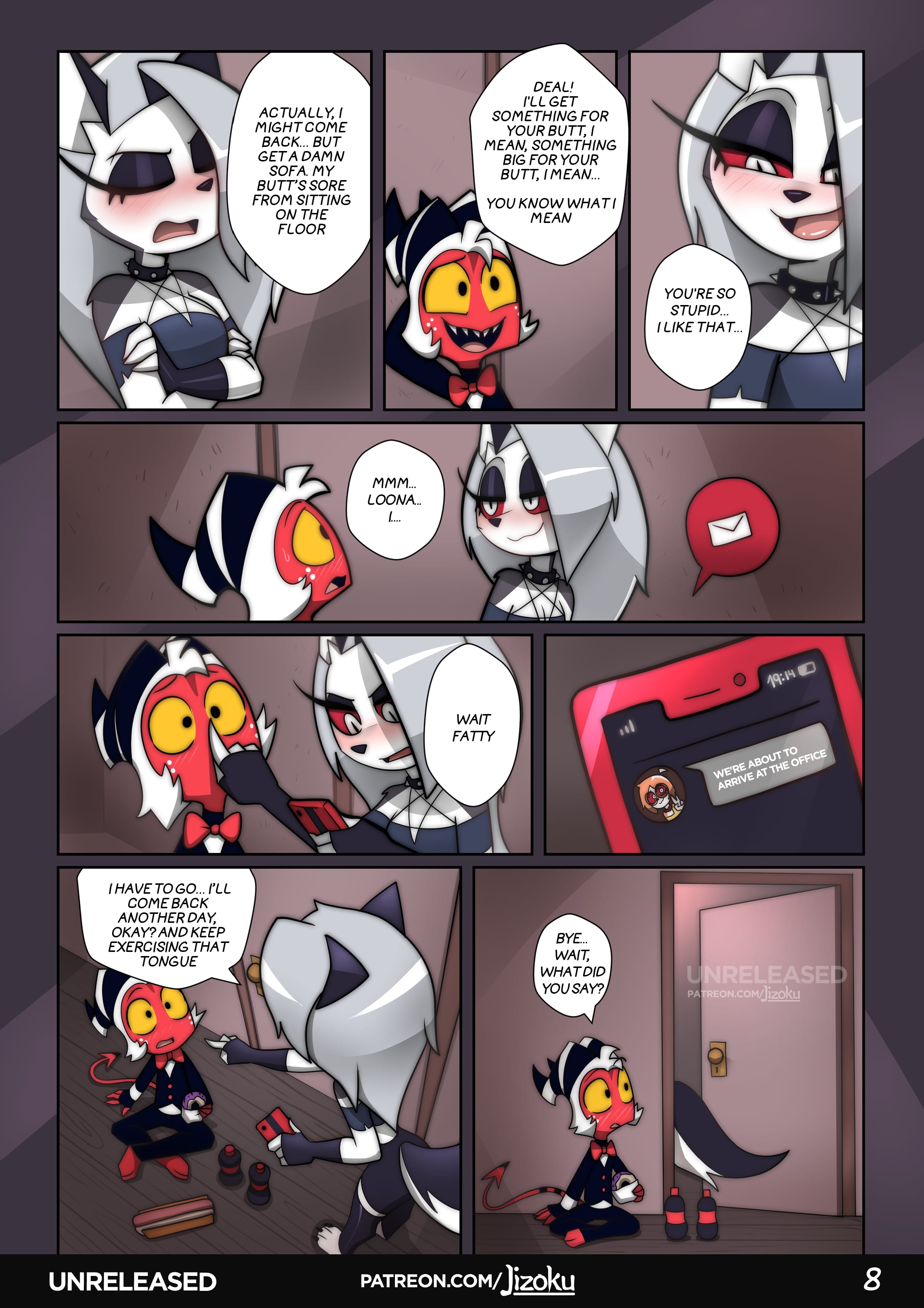 A Night With Loona (Helluva Boss) [Jizoku] - Chapter 3 — Page 9