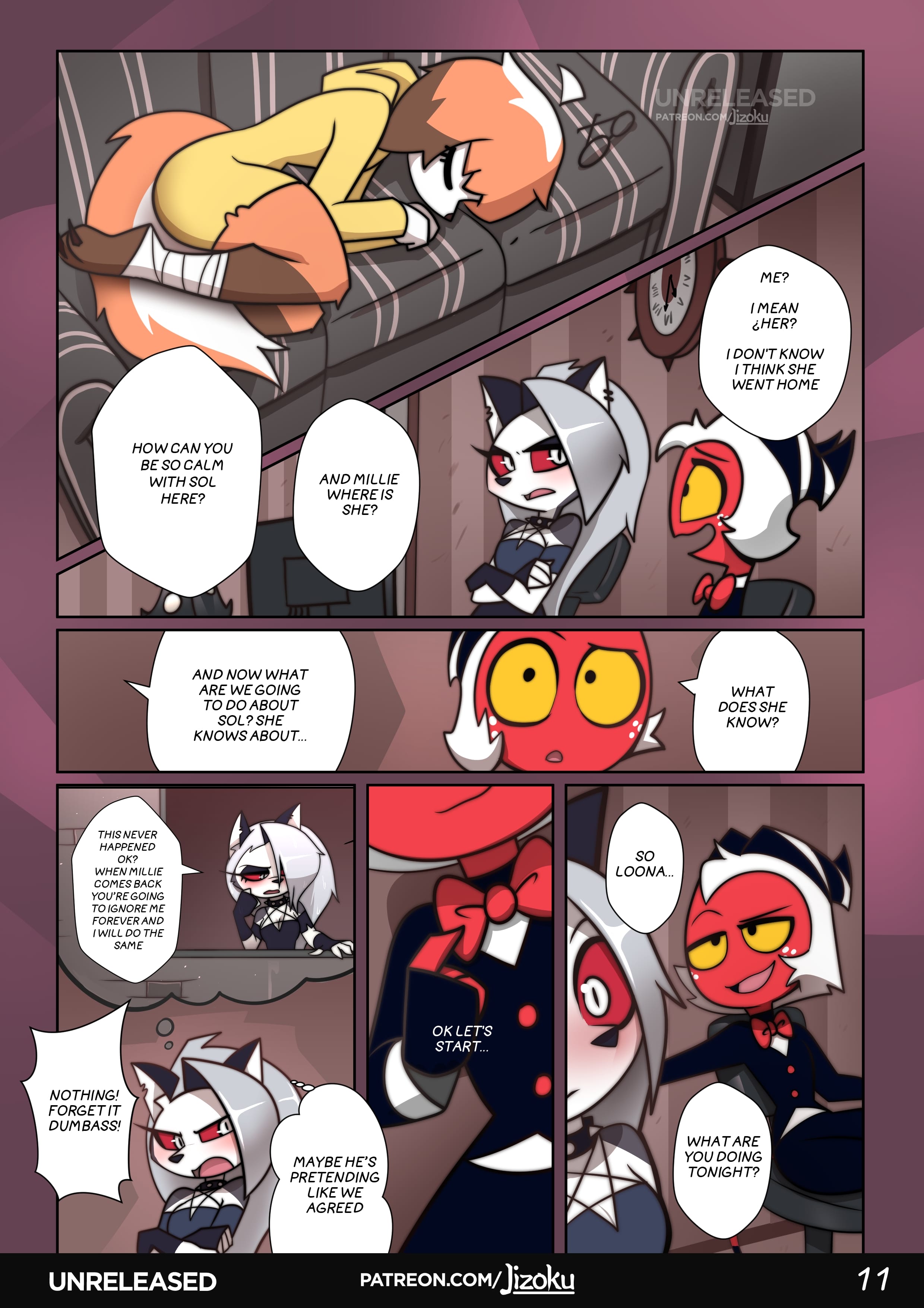 A Night With Loona (Helluva Boss) [Jizoku] - Chapter 2 — Page 12