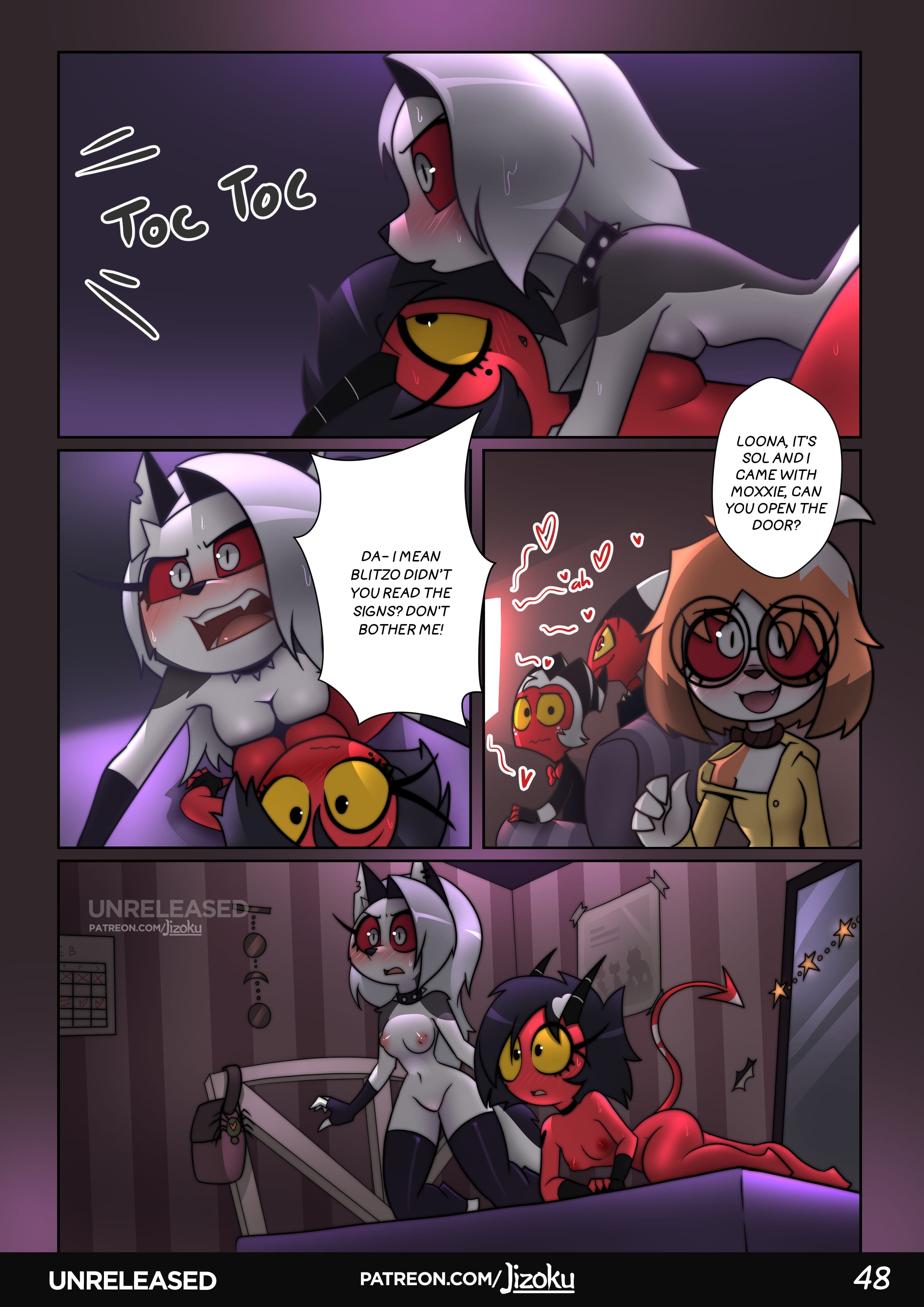 A Night With Loona (Helluva Boss) [Jizoku] - Chapter 2 — Page 49