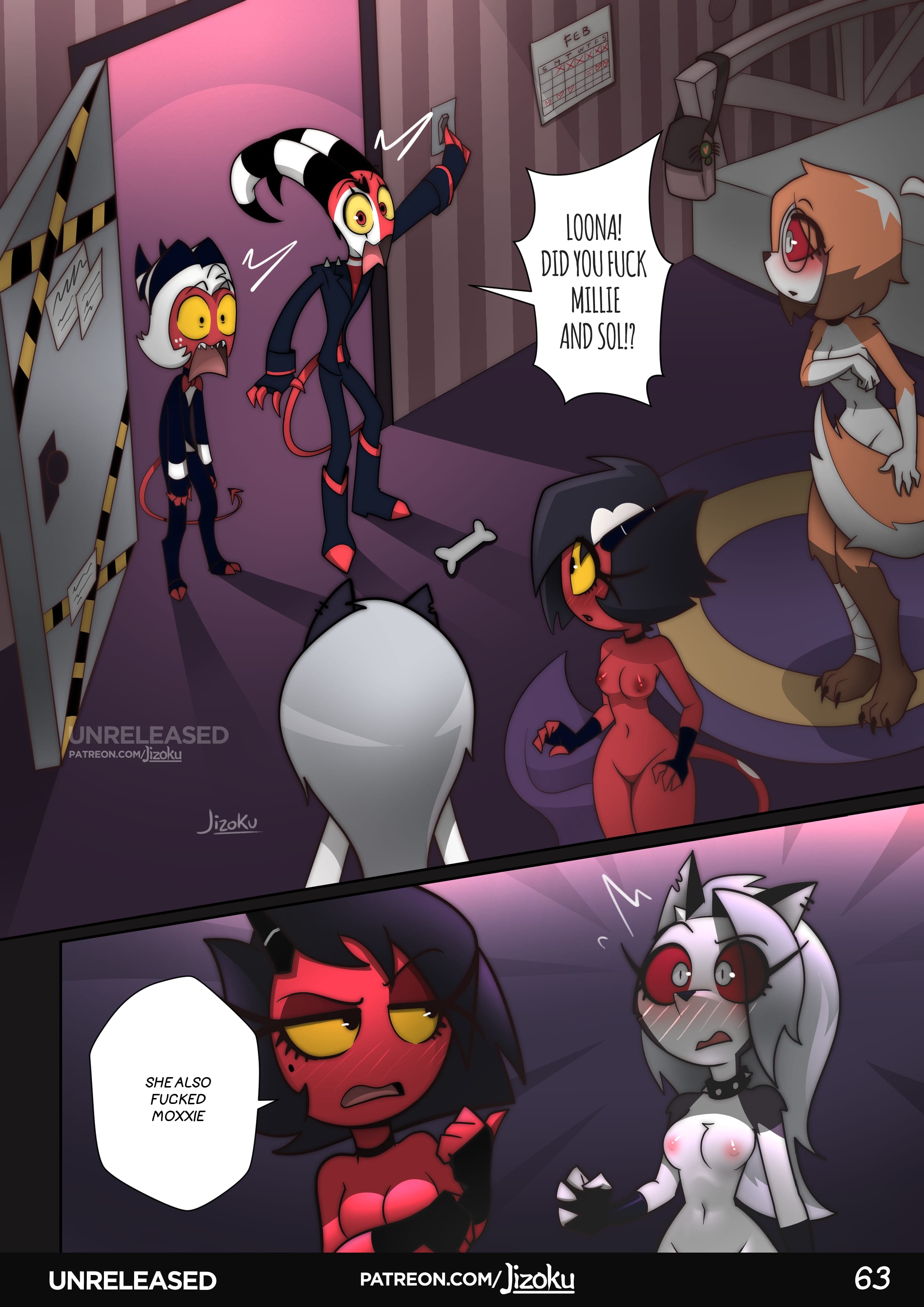 A Night With Loona (Helluva Boss) [Jizoku] - Chapter 2 — Page 64