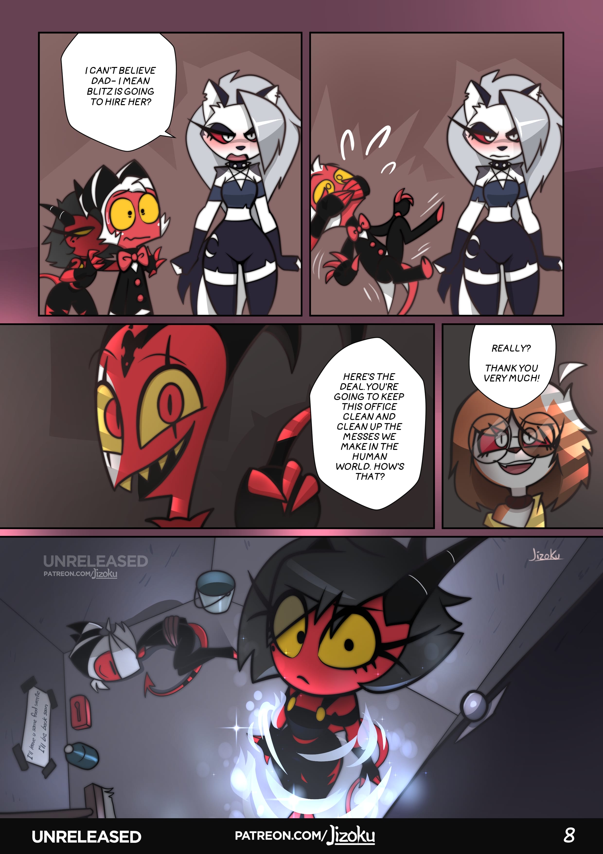 A Night With Loona (Helluva Boss) [Jizoku] - Chapter 2 — Page 9