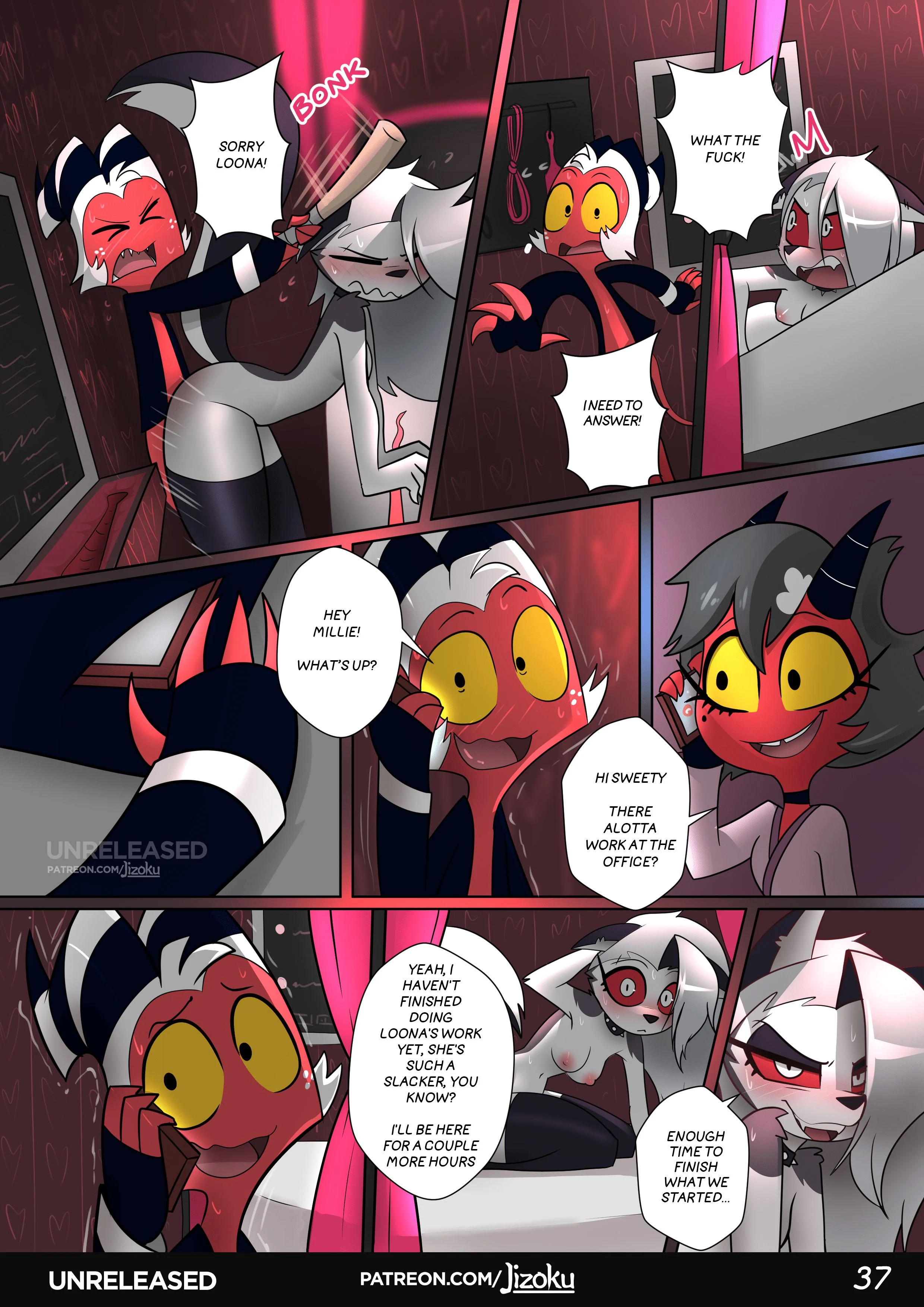 A Night With Loona (Helluva Boss) [Jizoku] - Chapter 1 — Page 38