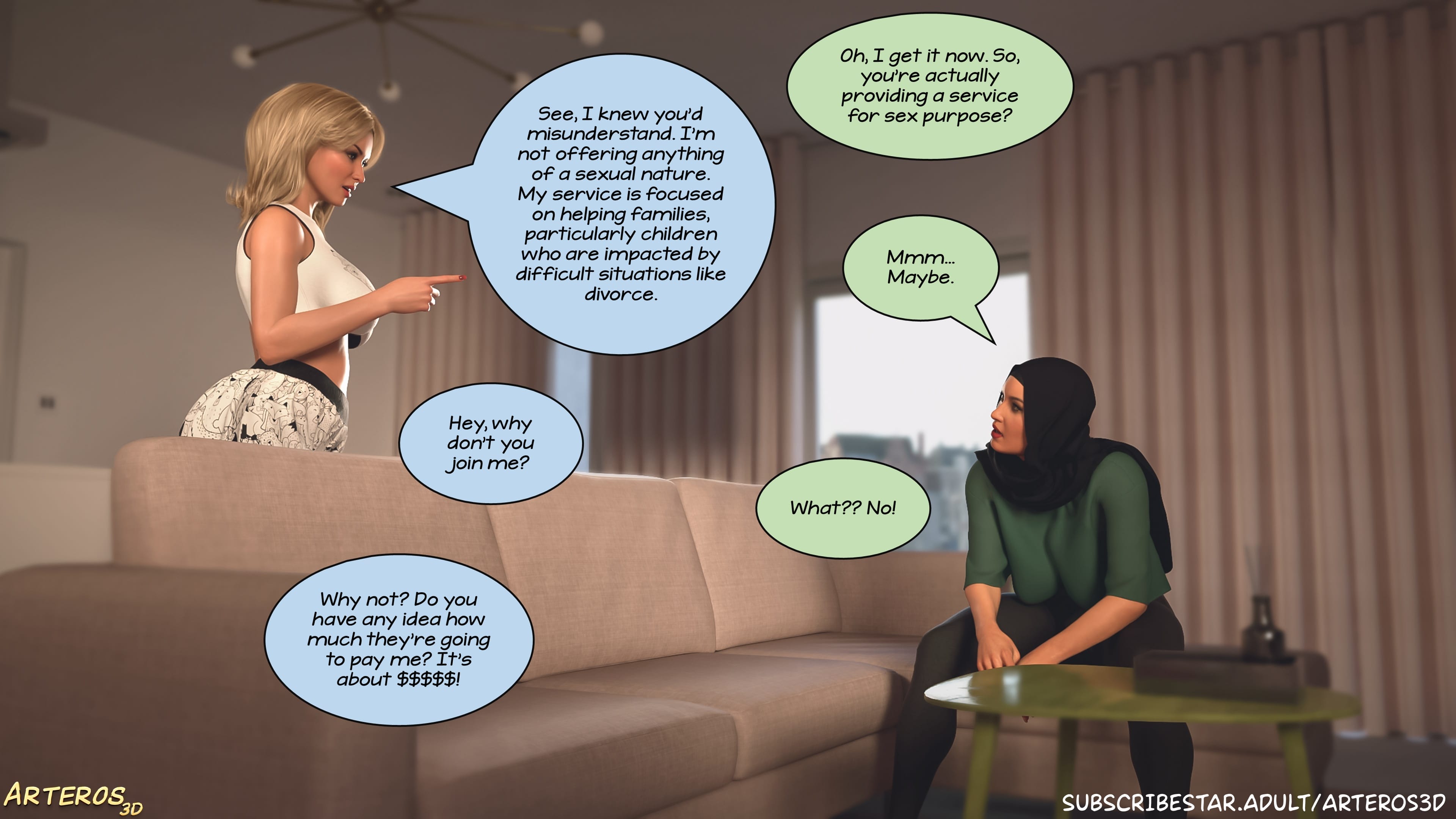 New Passion In Town [Arteros3D] - Chapter 2 — Page 8