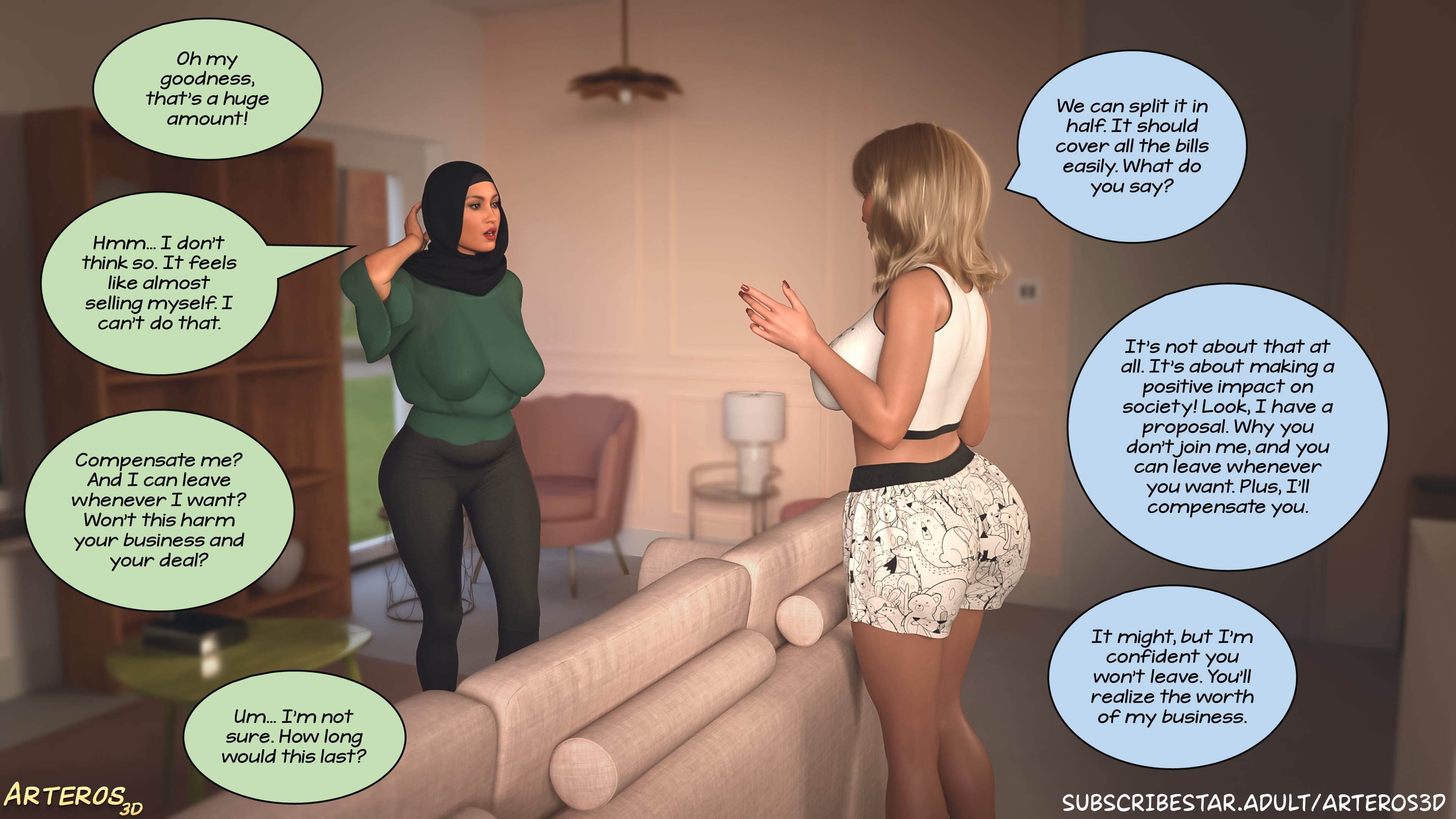 New Passion In Town [Arteros3D] - Chapter 2 — Page 9