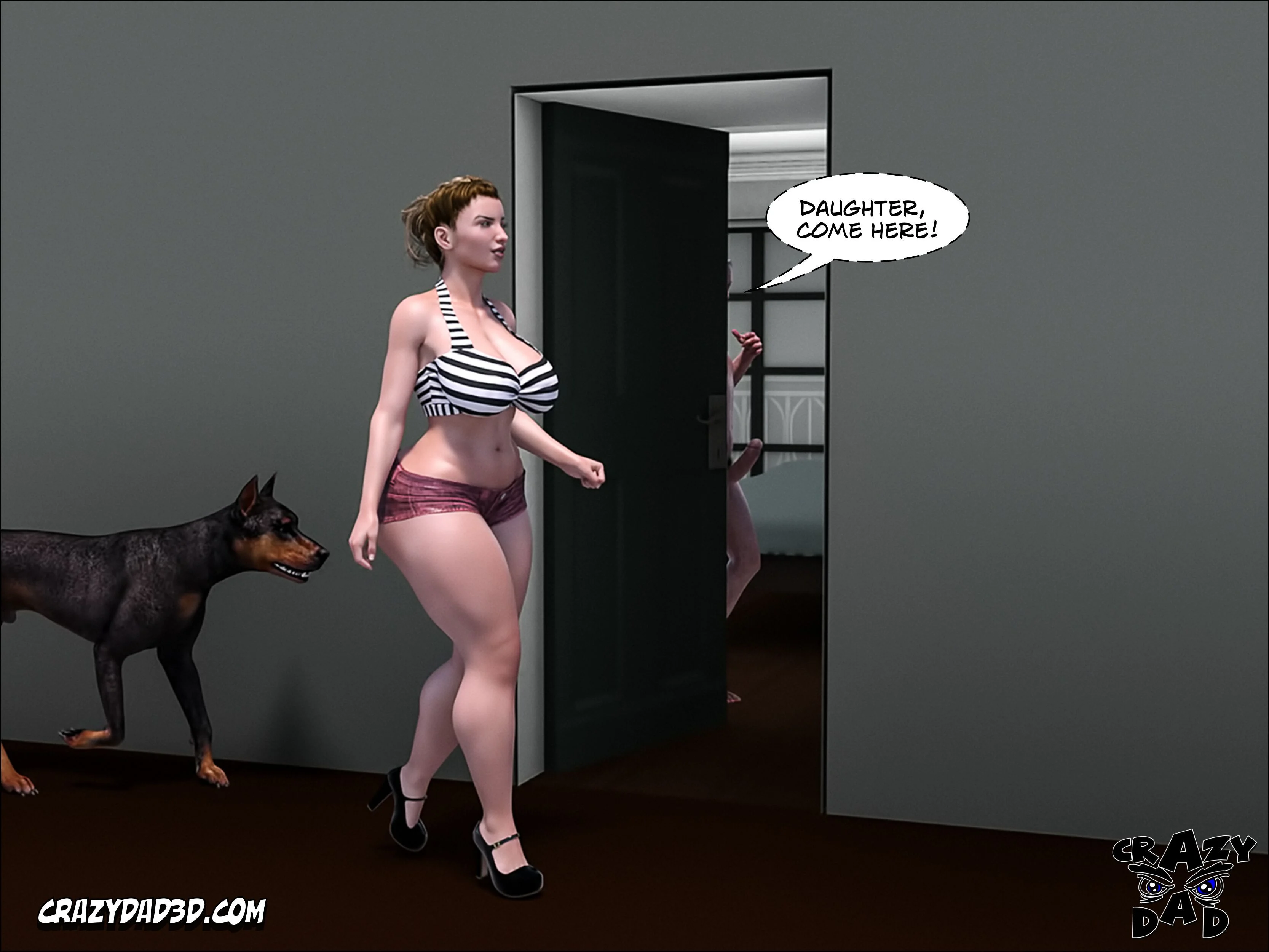 Father-In-Law At Home [CrazyDad3D] - Chapter 13 — Page 60