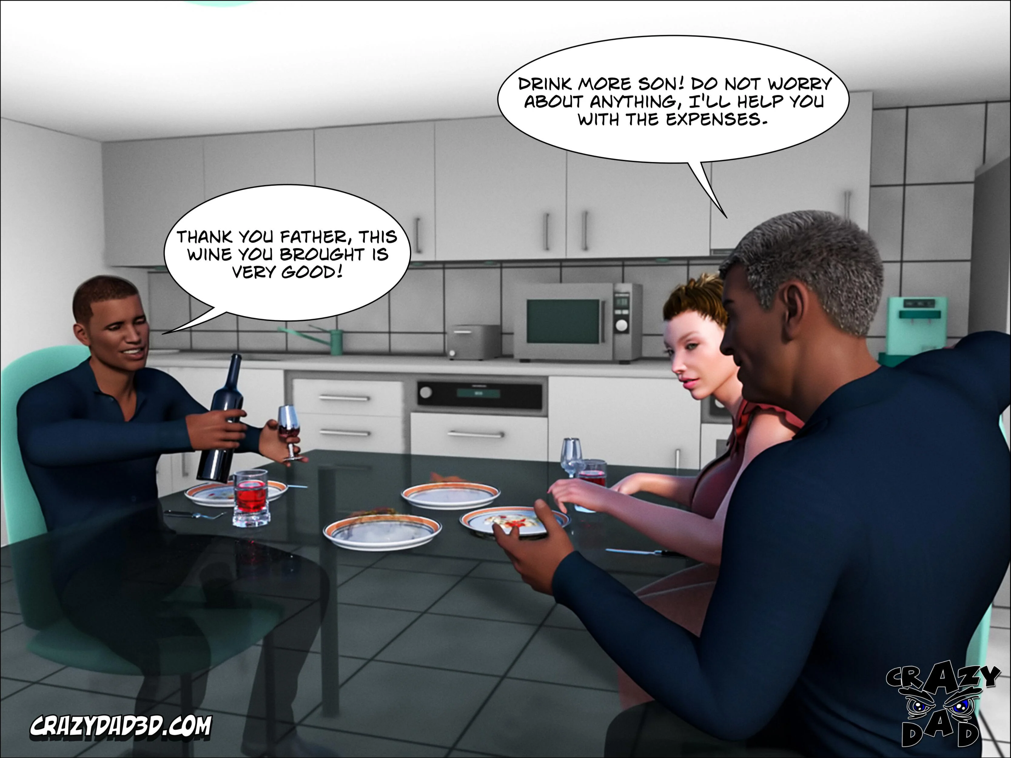 Father-In-Law At Home [CrazyDad3D] - Chapter 3 — Page 62
