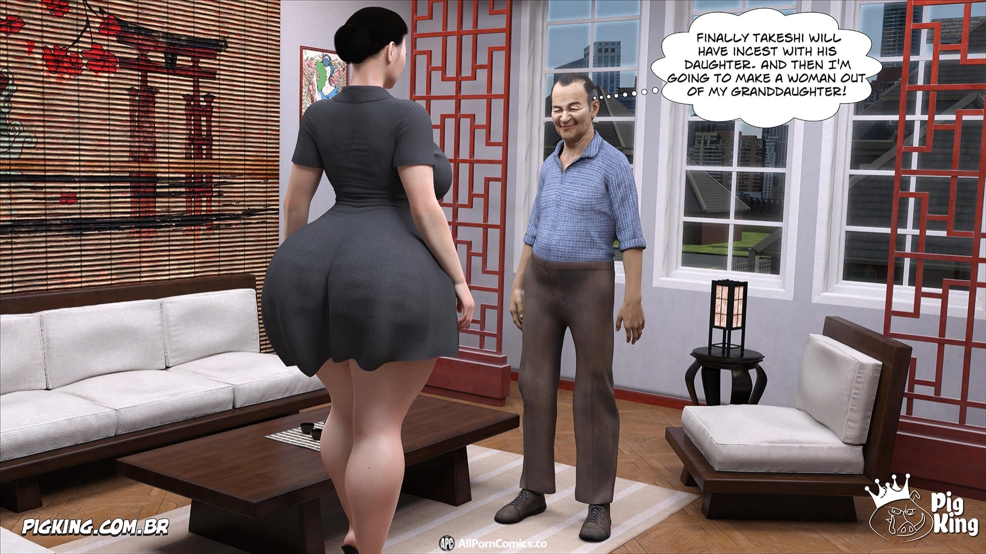 Kobayashi Family [CrazyDad3D] - Chapter 4 — Page 46
